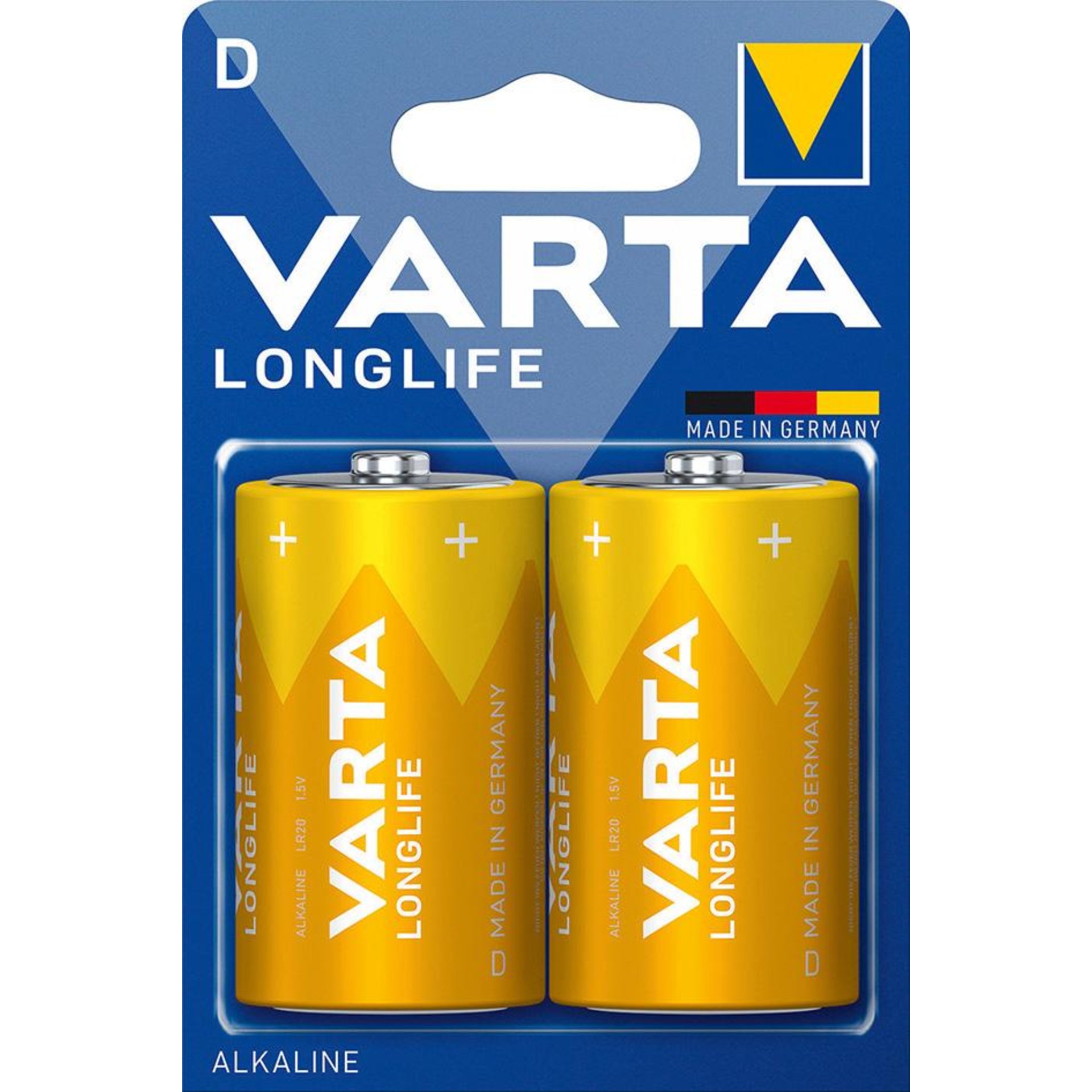 Batterie LONGLIFE VARTA D 2er Blister