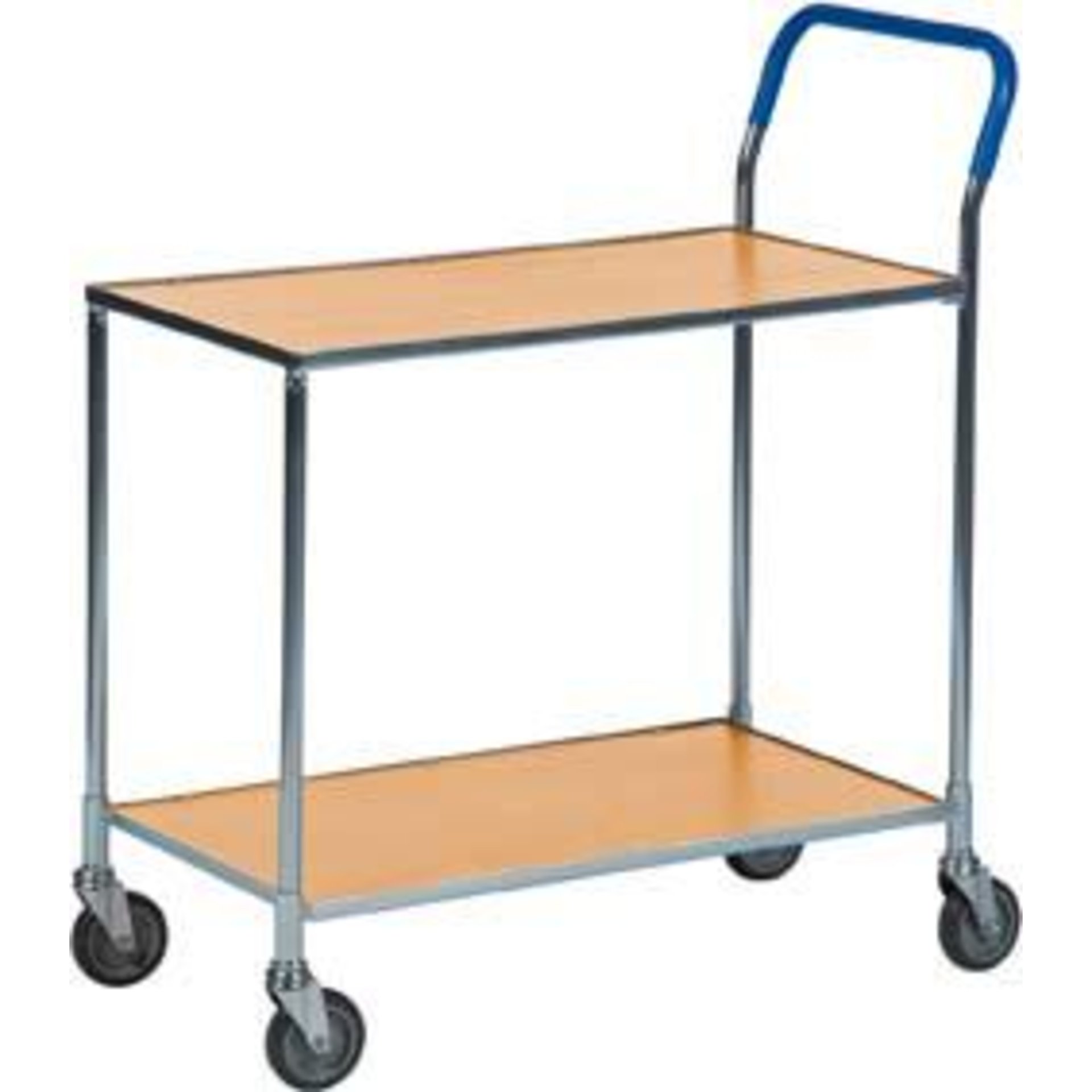 Tischwagen m. 2 Ladefl. Dekor Buche
