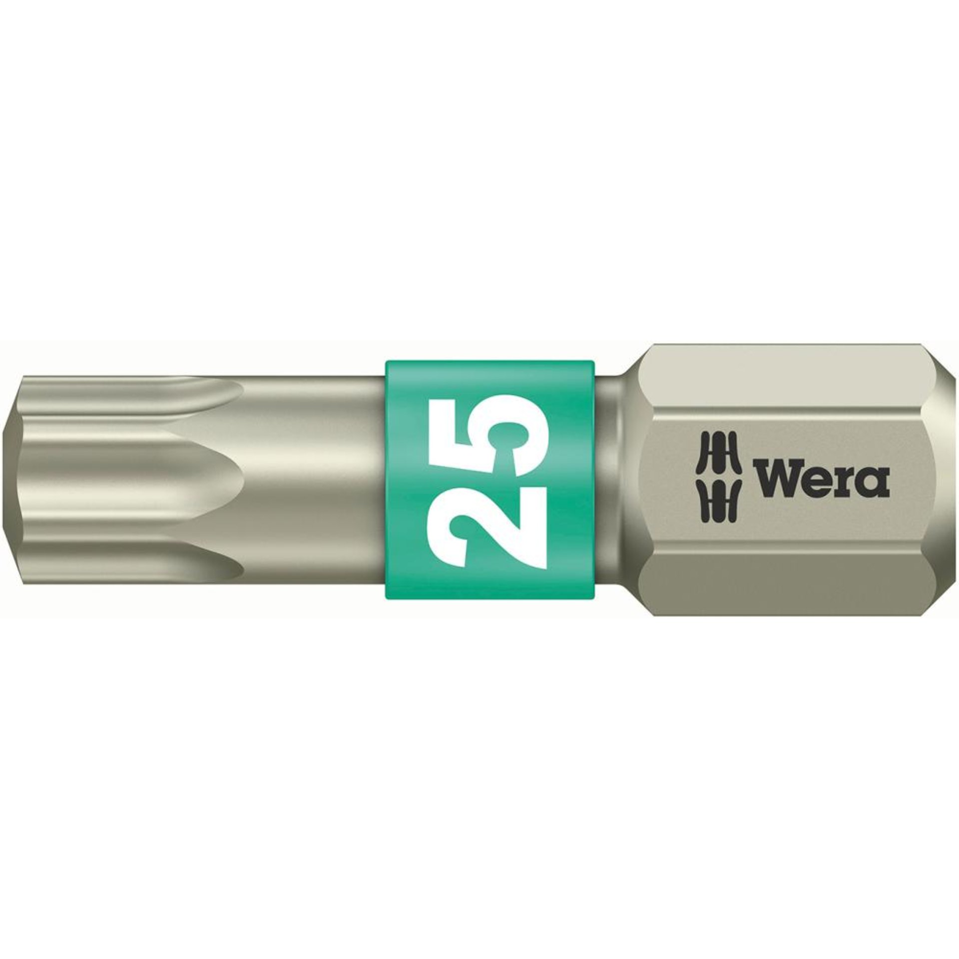 Bit rostfrei 1/4" DIN 3126 C6,3 T25x25mm Wera