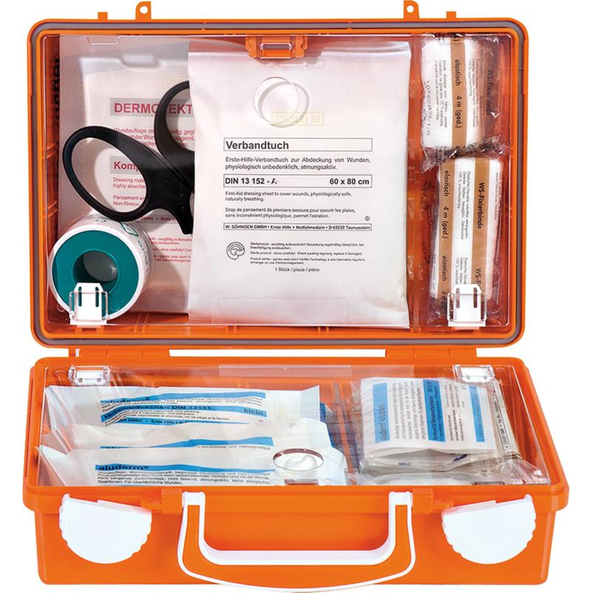 Erste-Hilfe-Koffer Quick Inh.Standard,DIN13157,ora