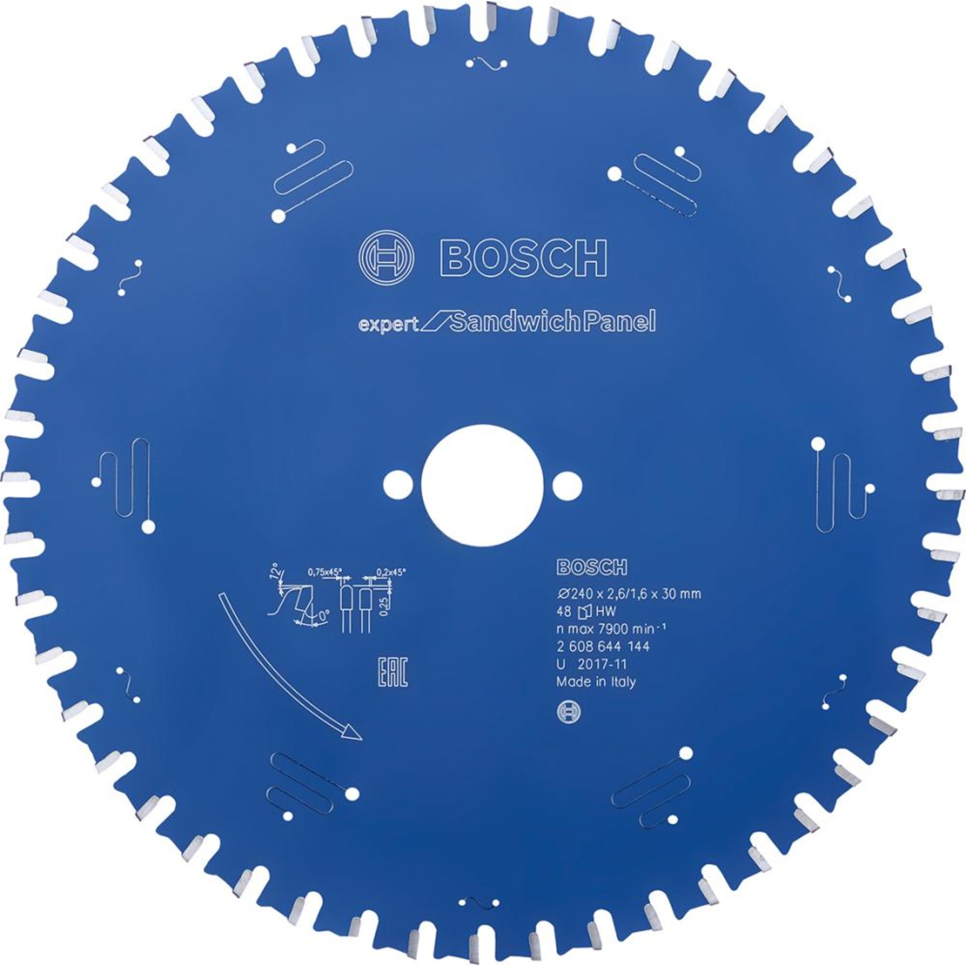 HM Kreissägeblatt 240x2,6x30mm Z48 TF BoschExpert SandwichPanel