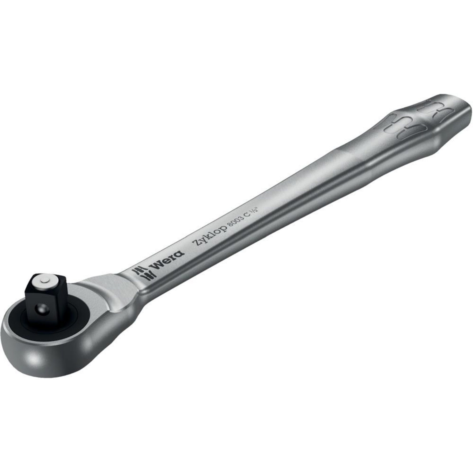 Durchsteck-Knarre ZYKLOP metal push 1/2" Wera