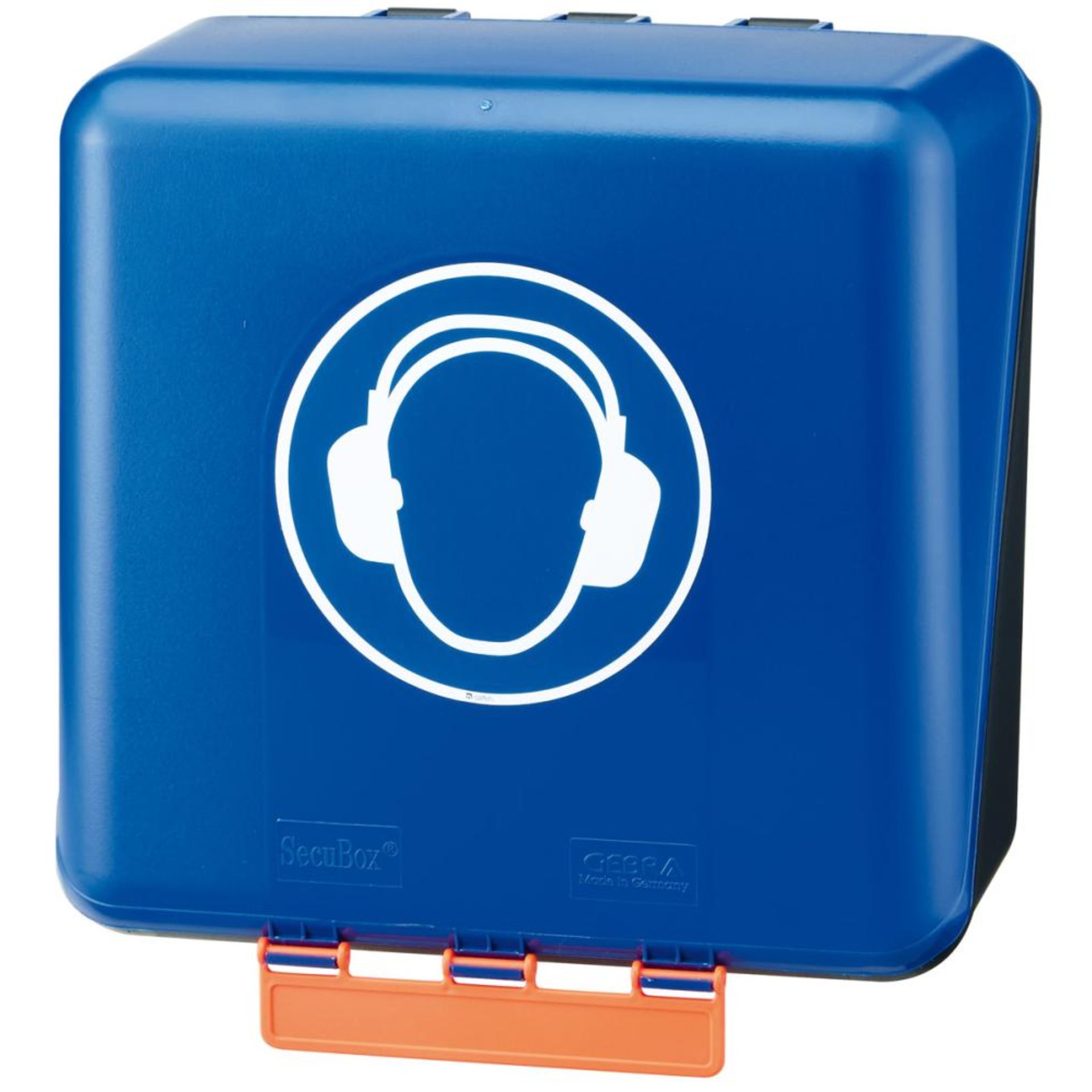 Aufb.Box SECU Midi Standard, f. Gehörschutz, blau