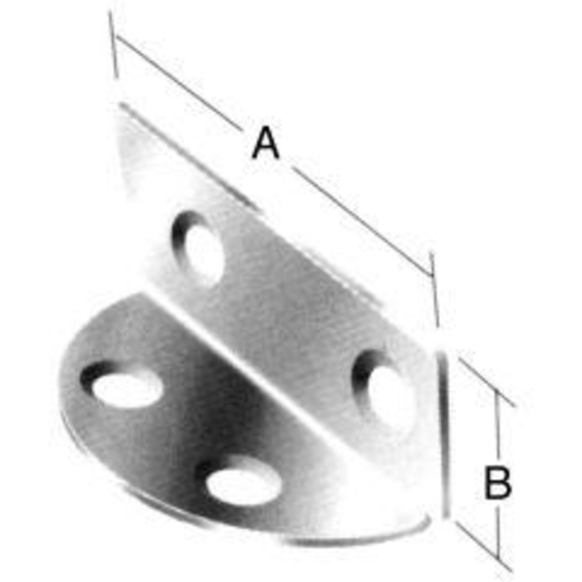 Spanplattenwinkel verz. 40 x 19mm Nr. 174005Z VORMANN