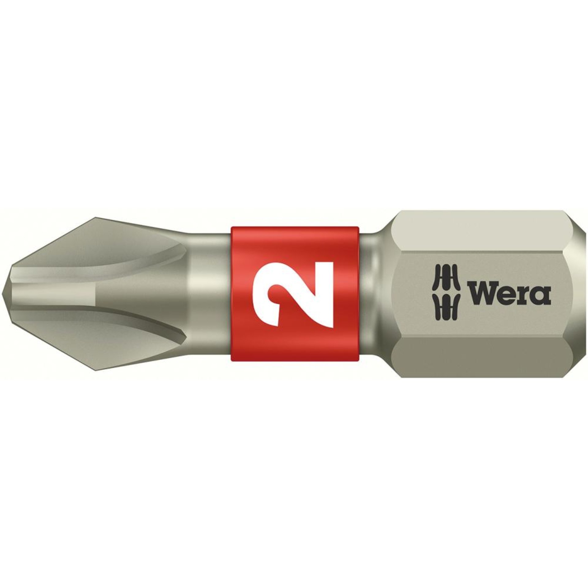 Bit rostfrei 1/4" DIN 3126 C6,3 PH2x25mm Wera
