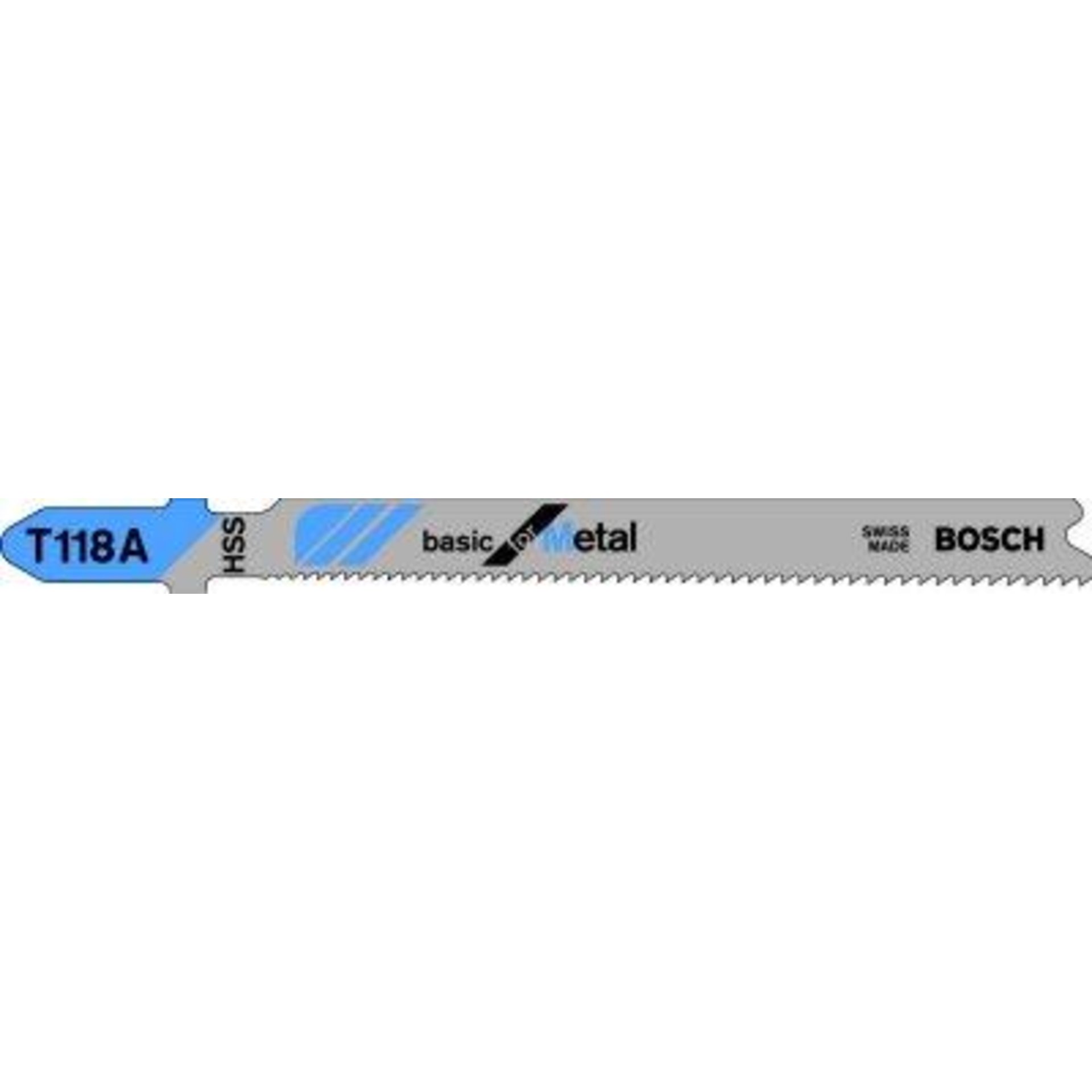 Stichsägeblatt T 118 A Bosch VE à 5 Stück Basic for Metal