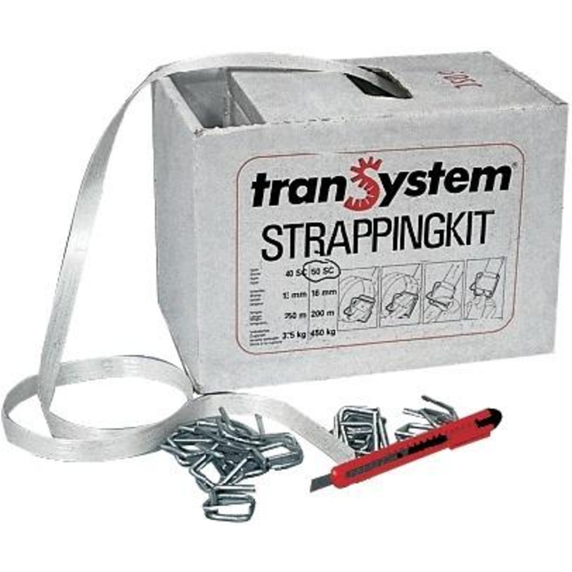 Polyester-Kraftband-Set, 13 und 16 mm