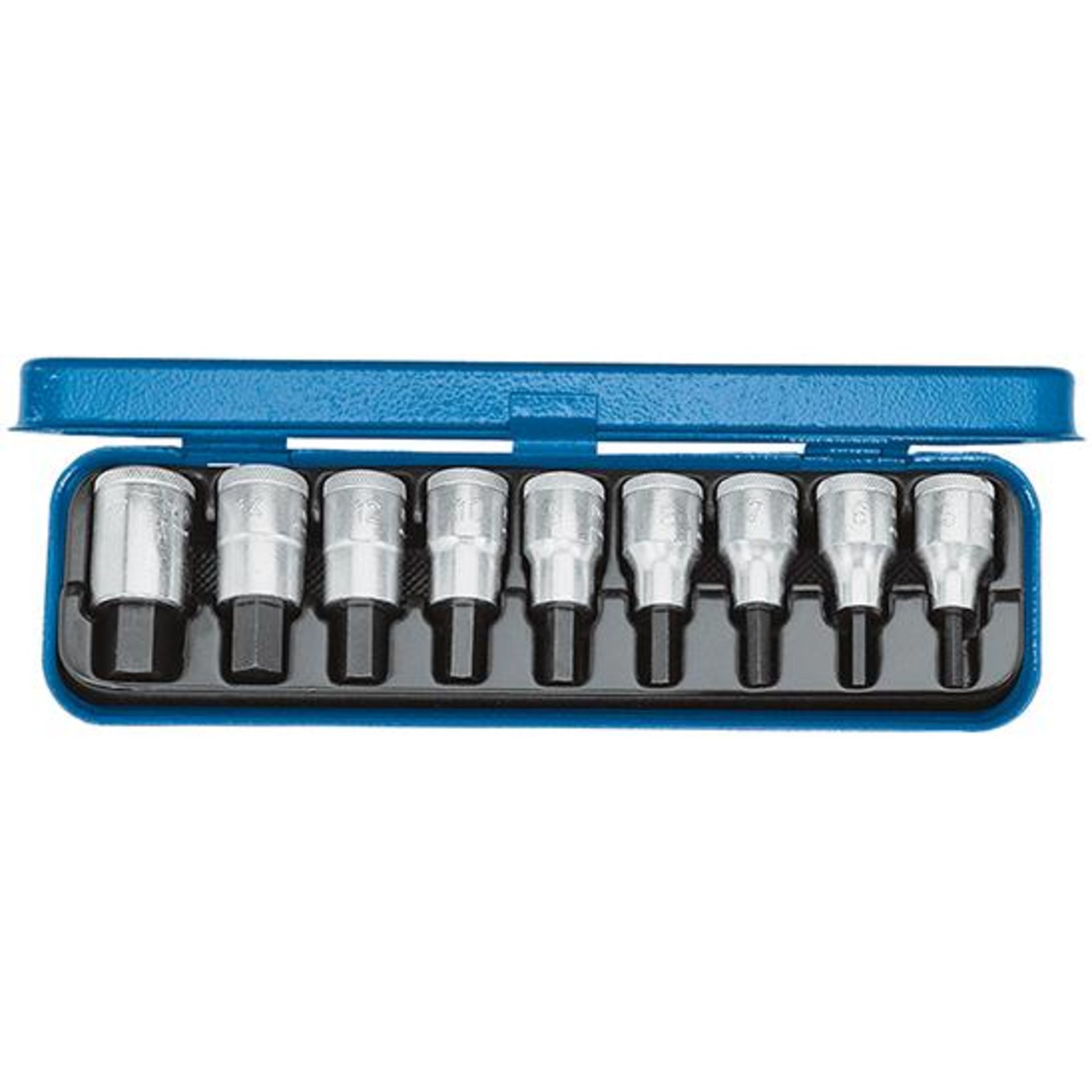 Schraubendrehereinsatz- Satz 1/2" Innensechskant 3/16" bis 5/8" 9-teilig Gedore