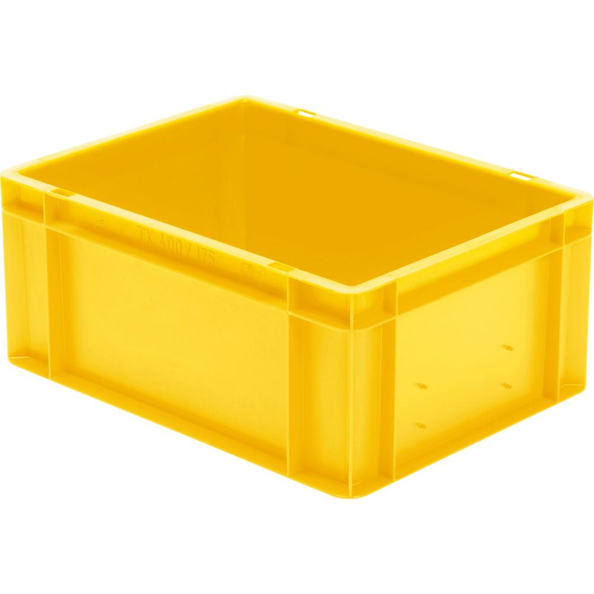Transport-Stapelkasten B400xT300xH175 mm gelb, geschlossen ohne Griffloch LA-KA-PE