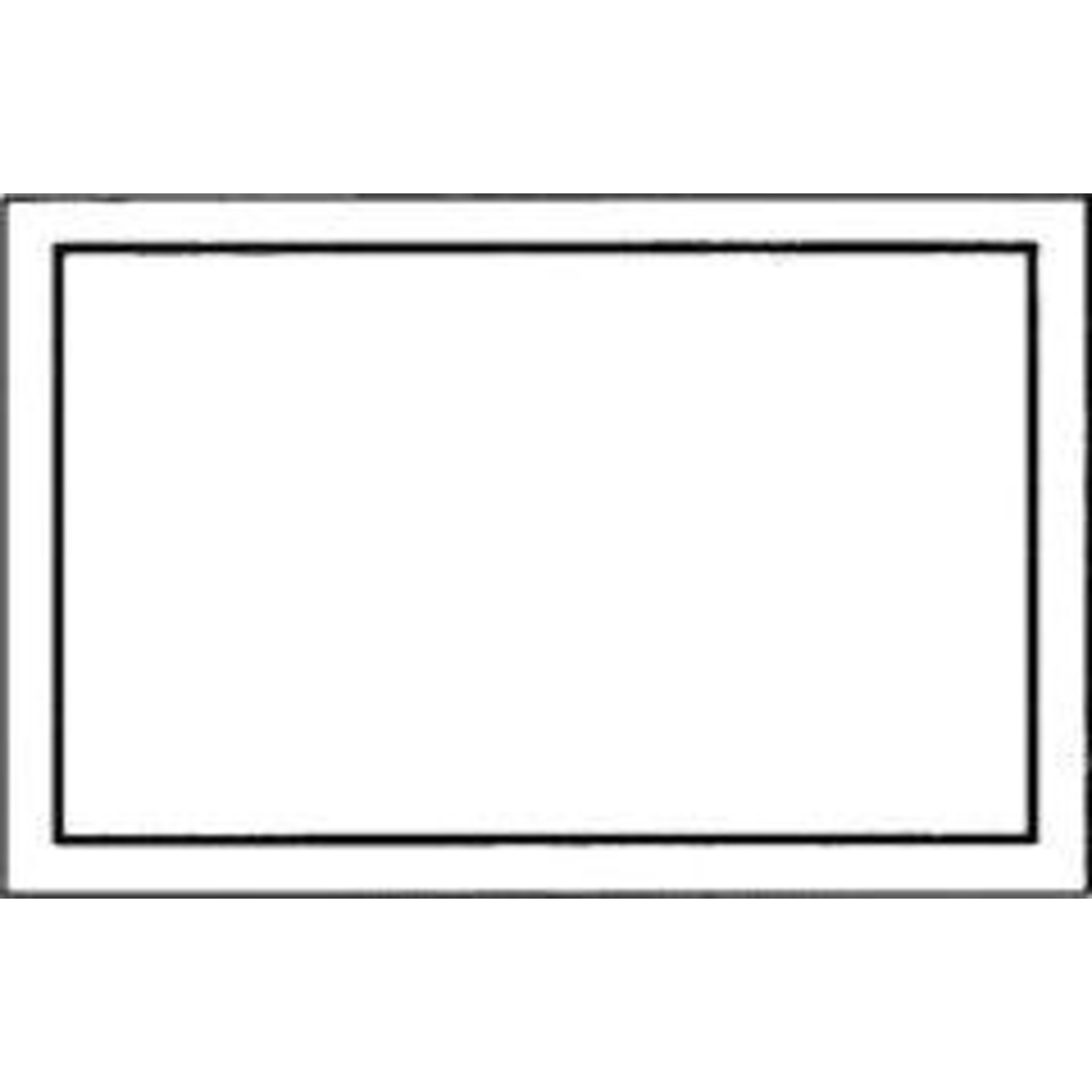 Leerschild 250x150mm weiß-schwarz