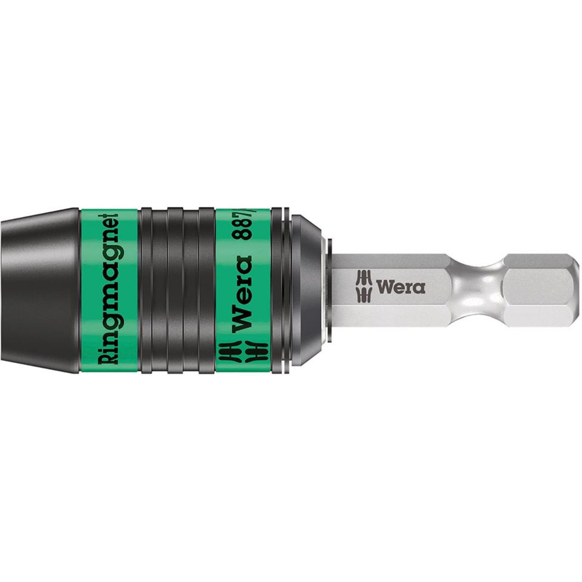 Bithalter Rapidaptor 1/4" für 1/4" Bits Magnet 57mm Ringmagnet Wera