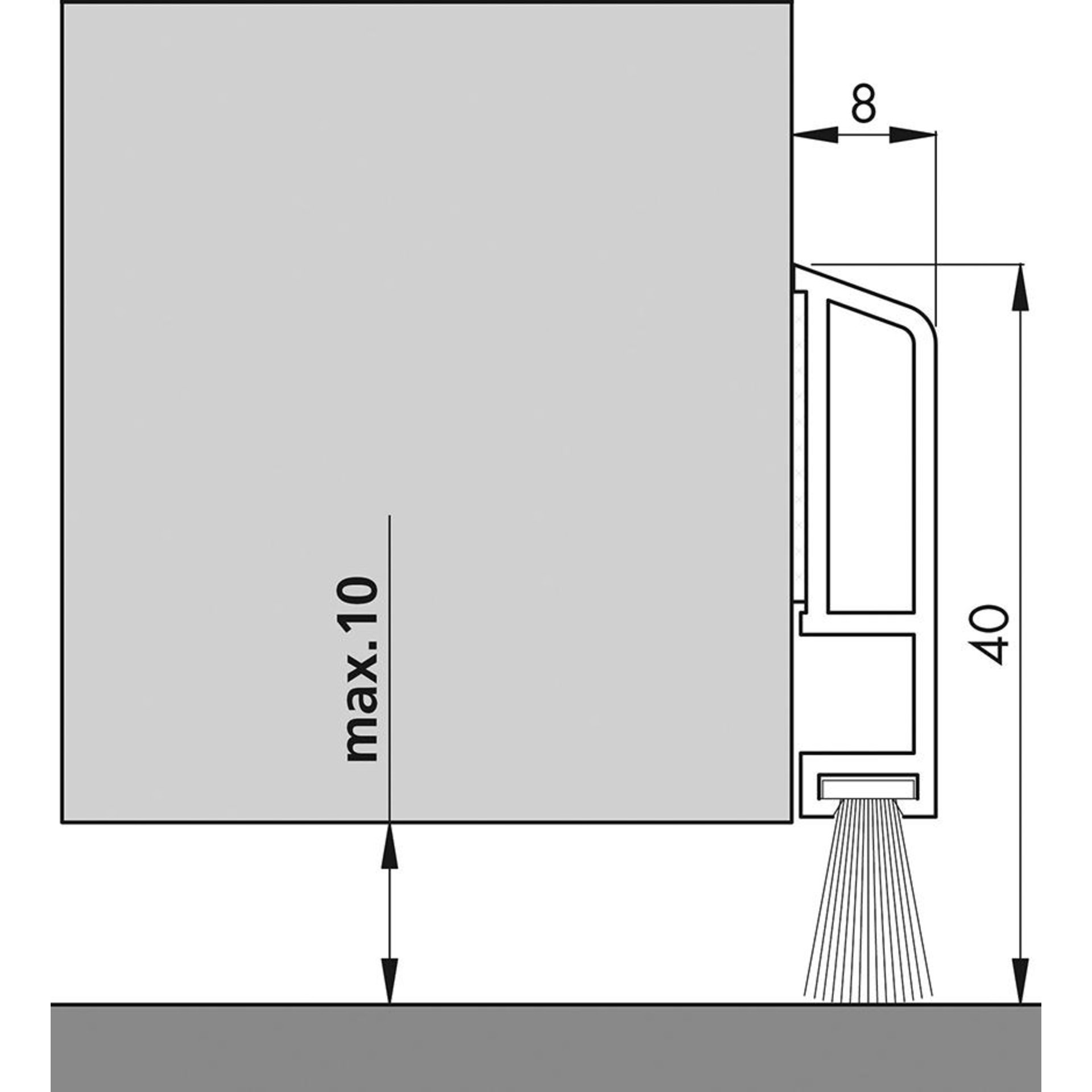 Türbodendichtung PDS-B-ZK