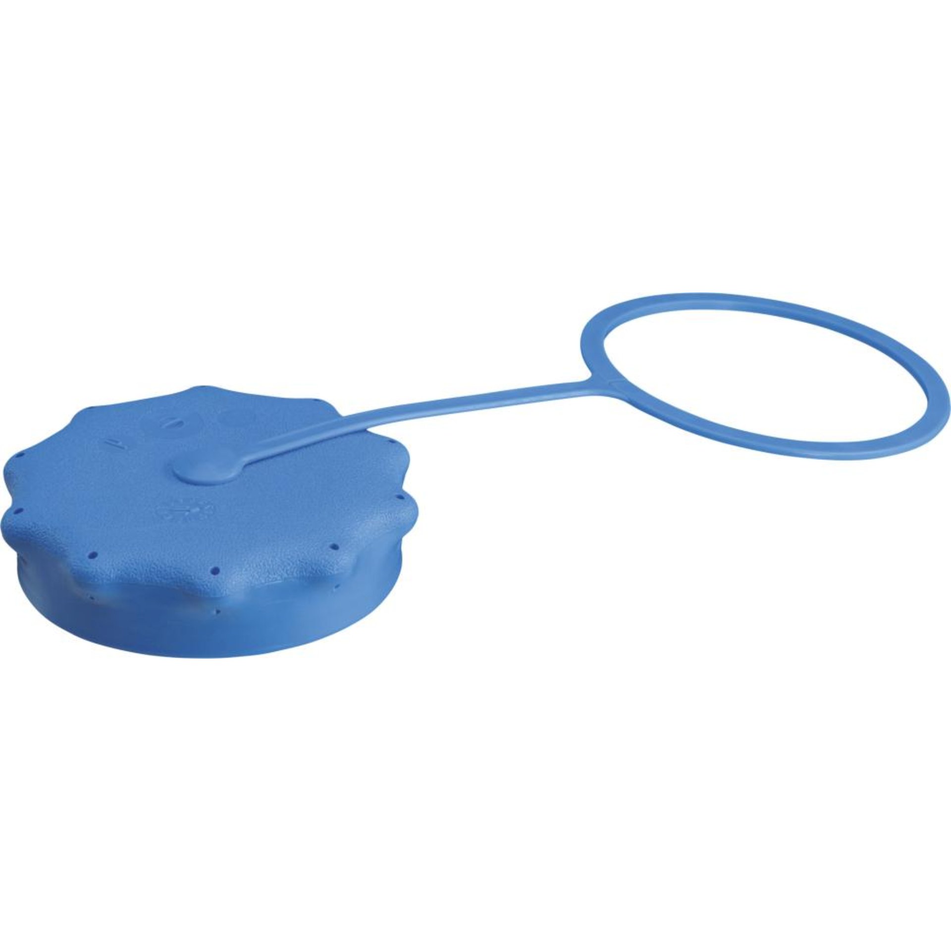 Weithals-Verschraubung HDPE blau für Außen-D 105 mm