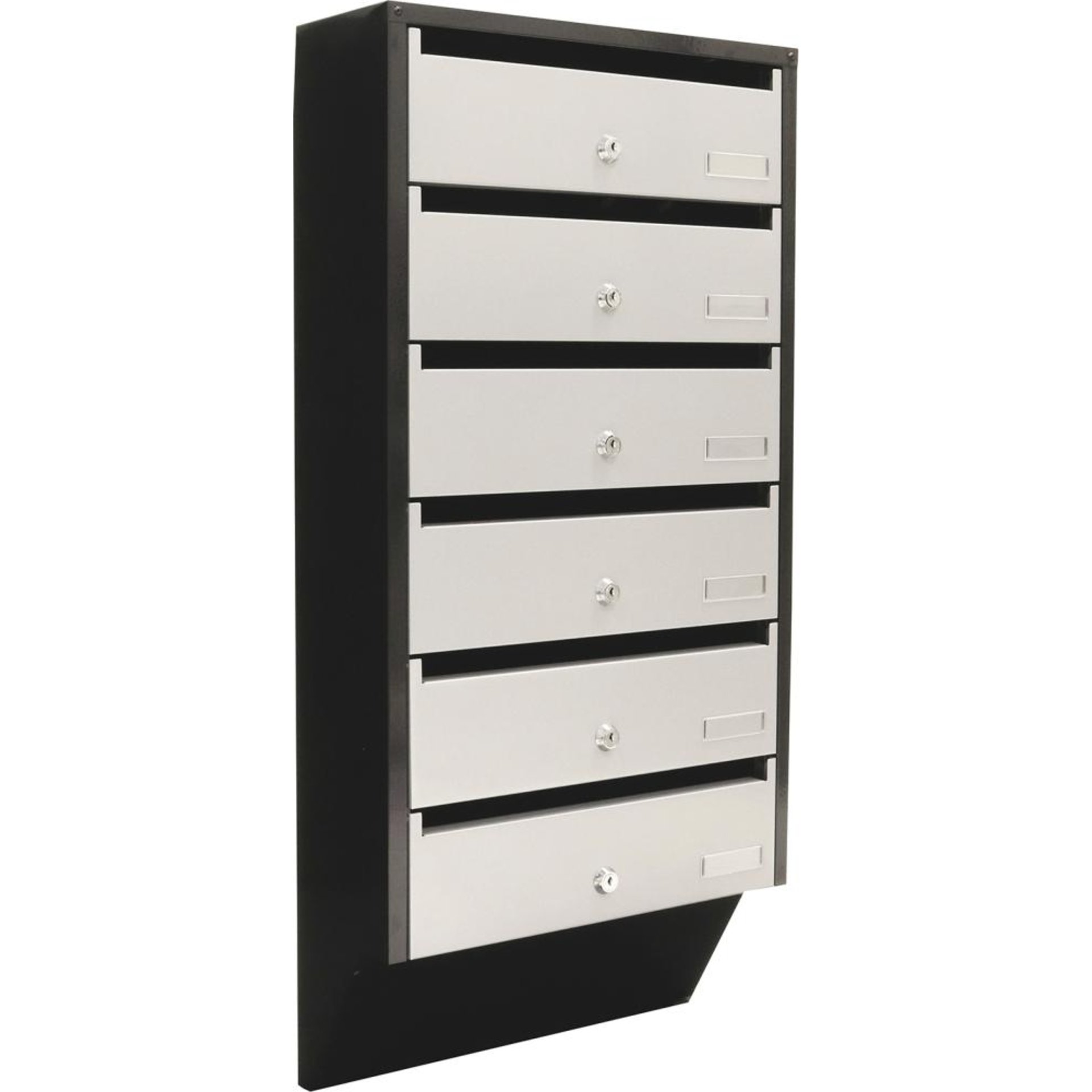 DEPOT 6 SILVER / BLACK Zyl.schloss m. 2 Schl.