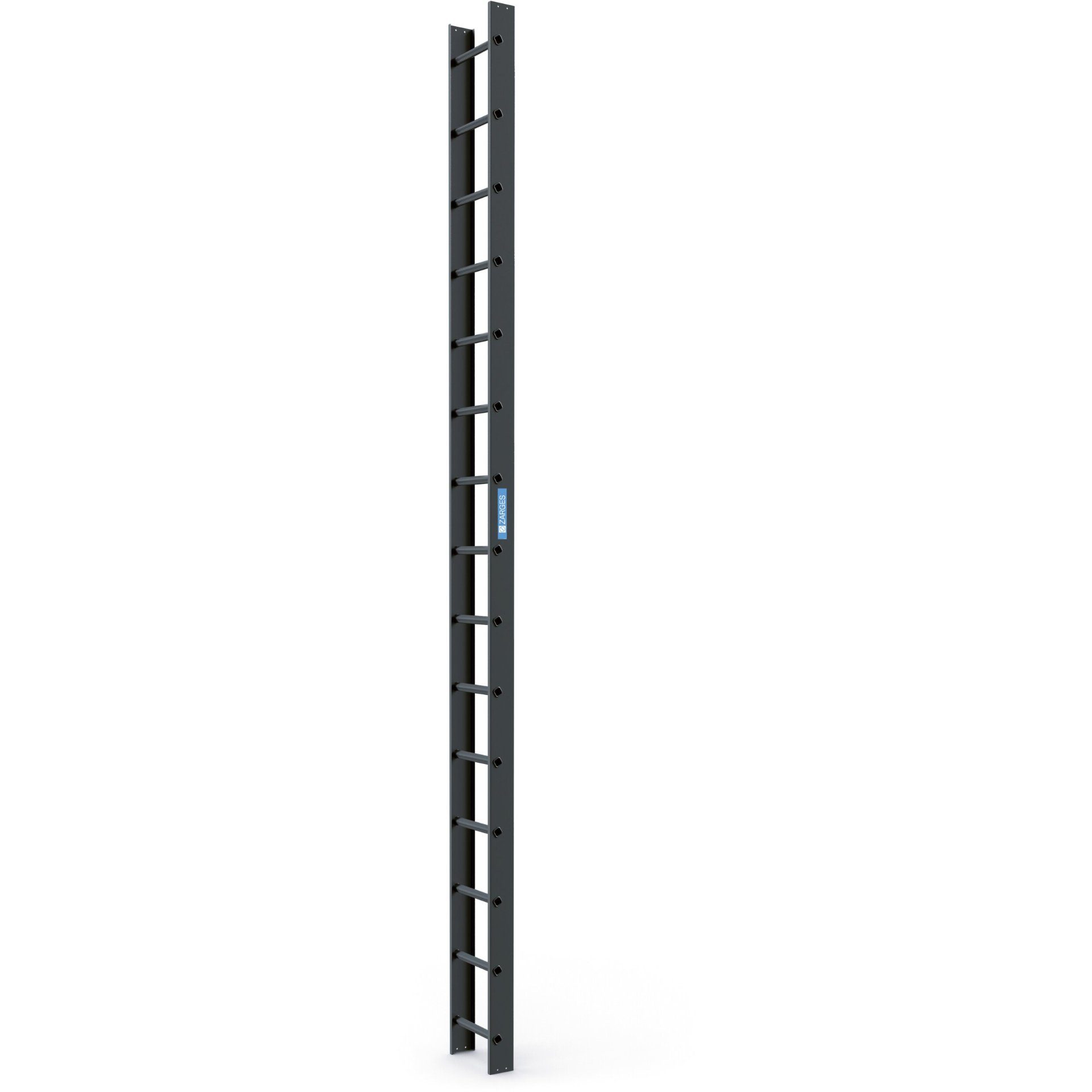 Dachleiter 4,2 m Anthrazitgrau 15 Sprossen