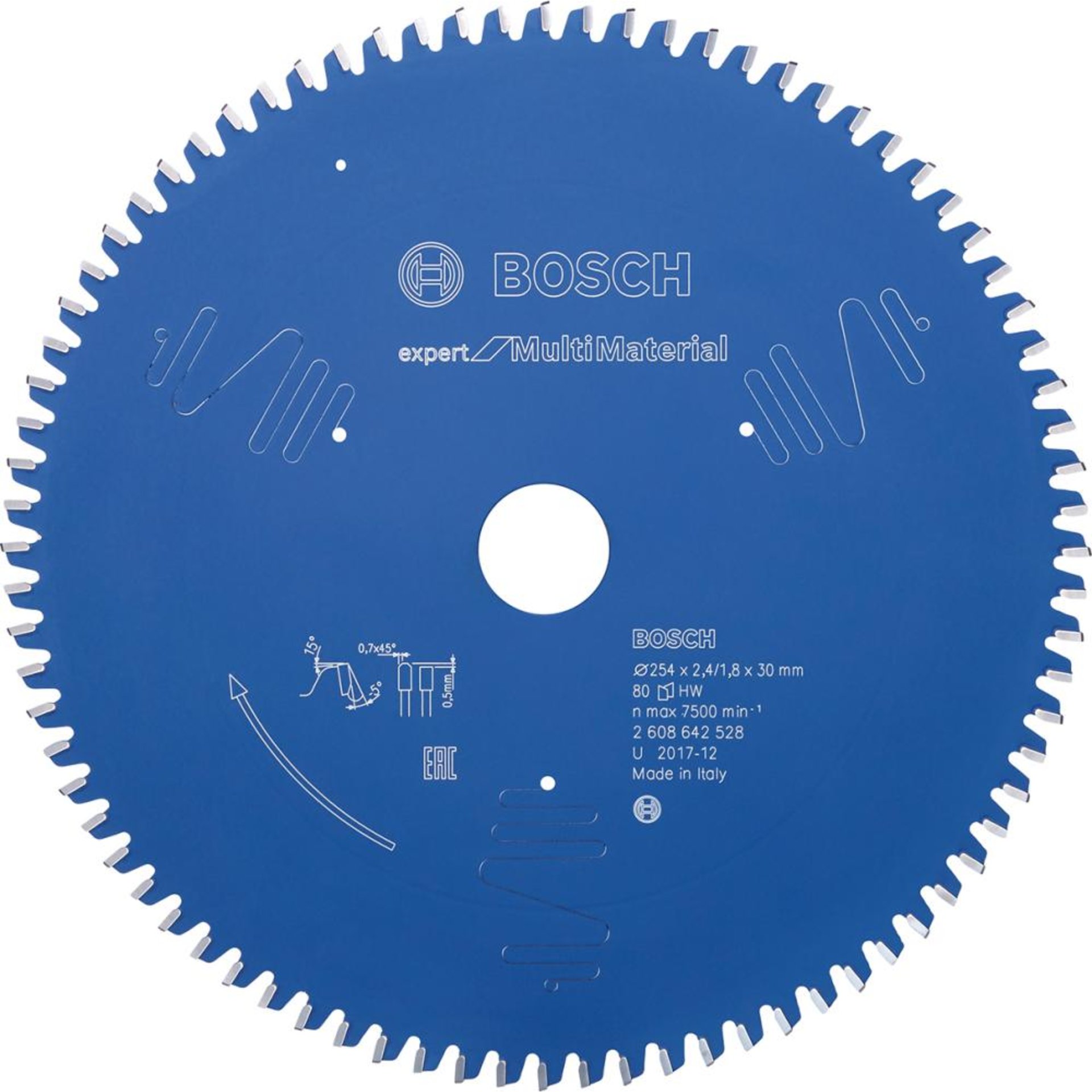 HM-Kreissägeblatt 254x2,4/1,8x30 80Z TCG BoVE à 1 Stück Expert f Multi Material