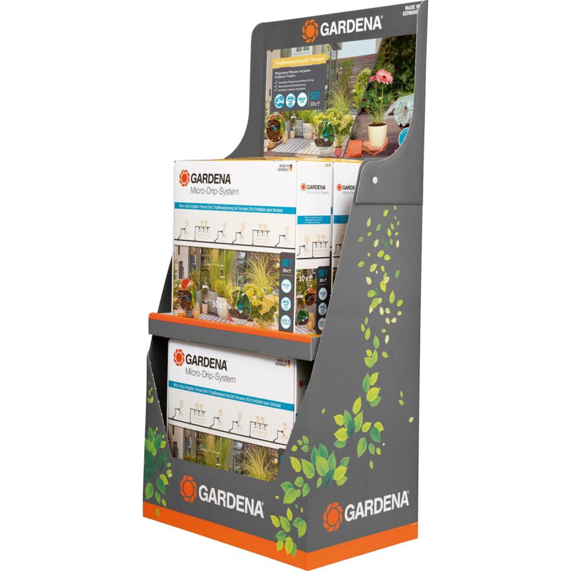 Tropfbewässerung-Set Terrasse (30 Pflanzen) Micro-Drip-System DisplayBeschaffungsartikel