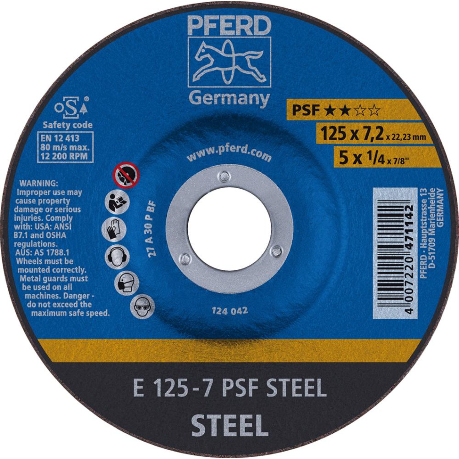 Schruppscheibe PSF STEEL für Stahl