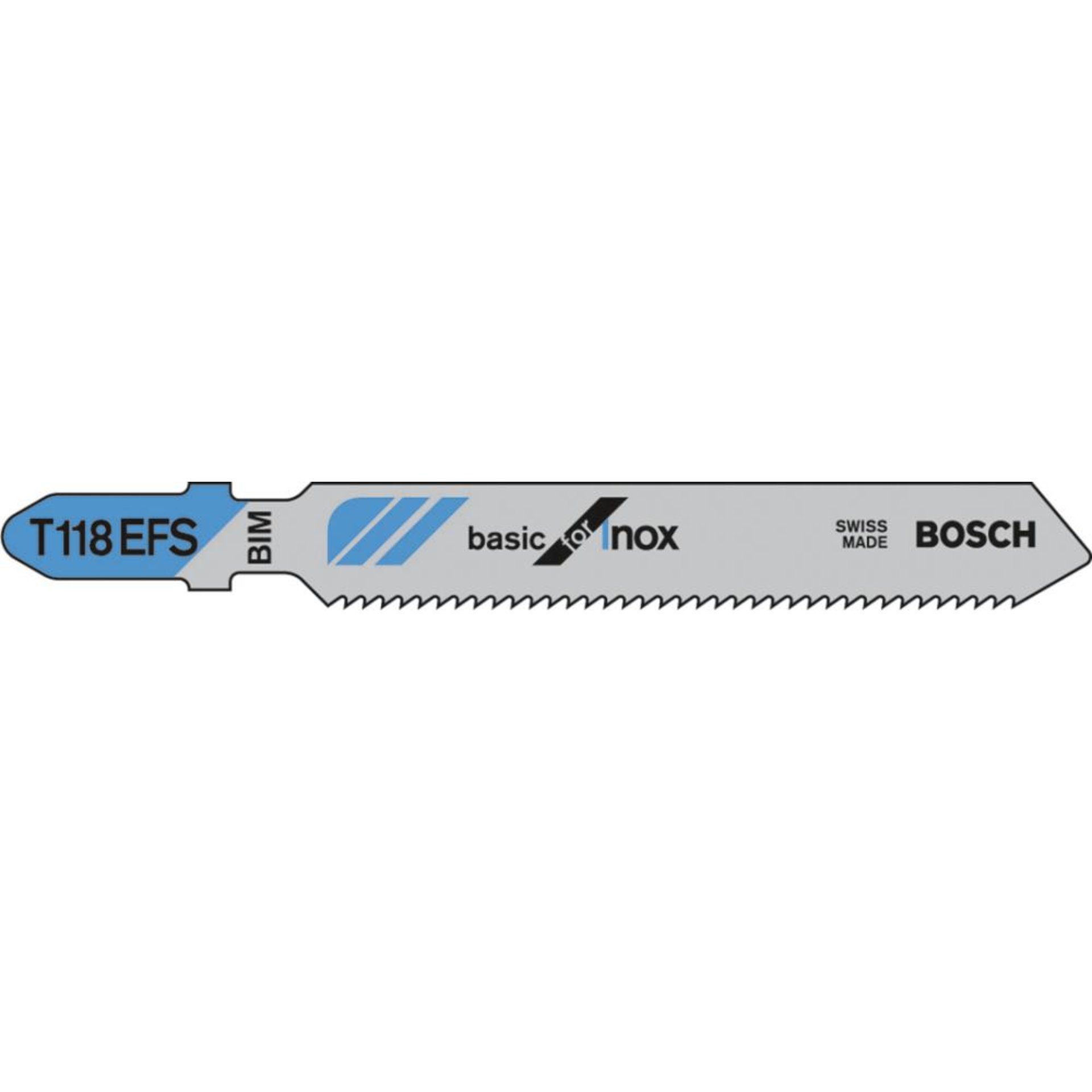 Stichsägeblatt T 118 EFS Bosch VE à 5 Stück Basic for Stainless Steel