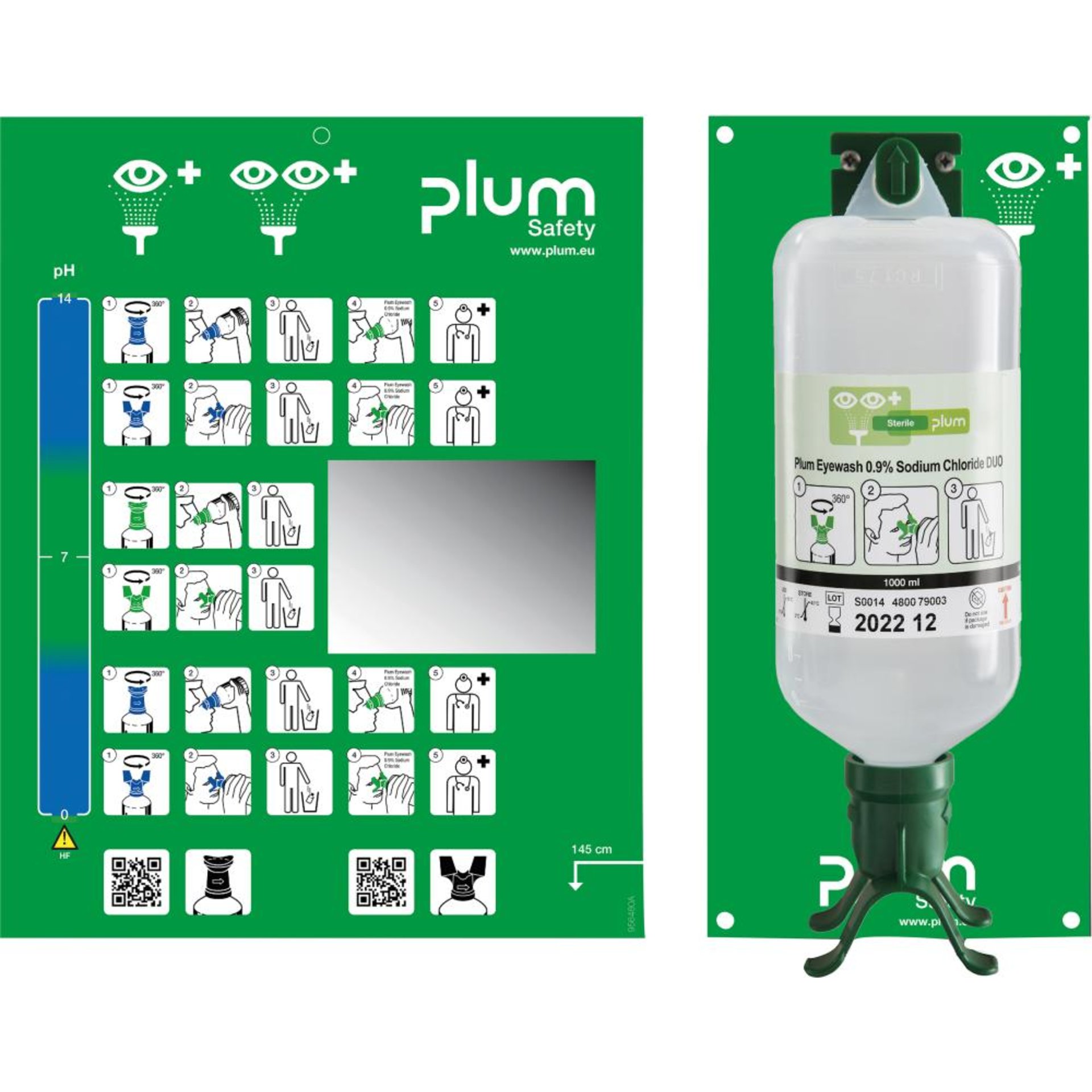 Augenspülstation Duo, incl.1 Fl.1000 ml