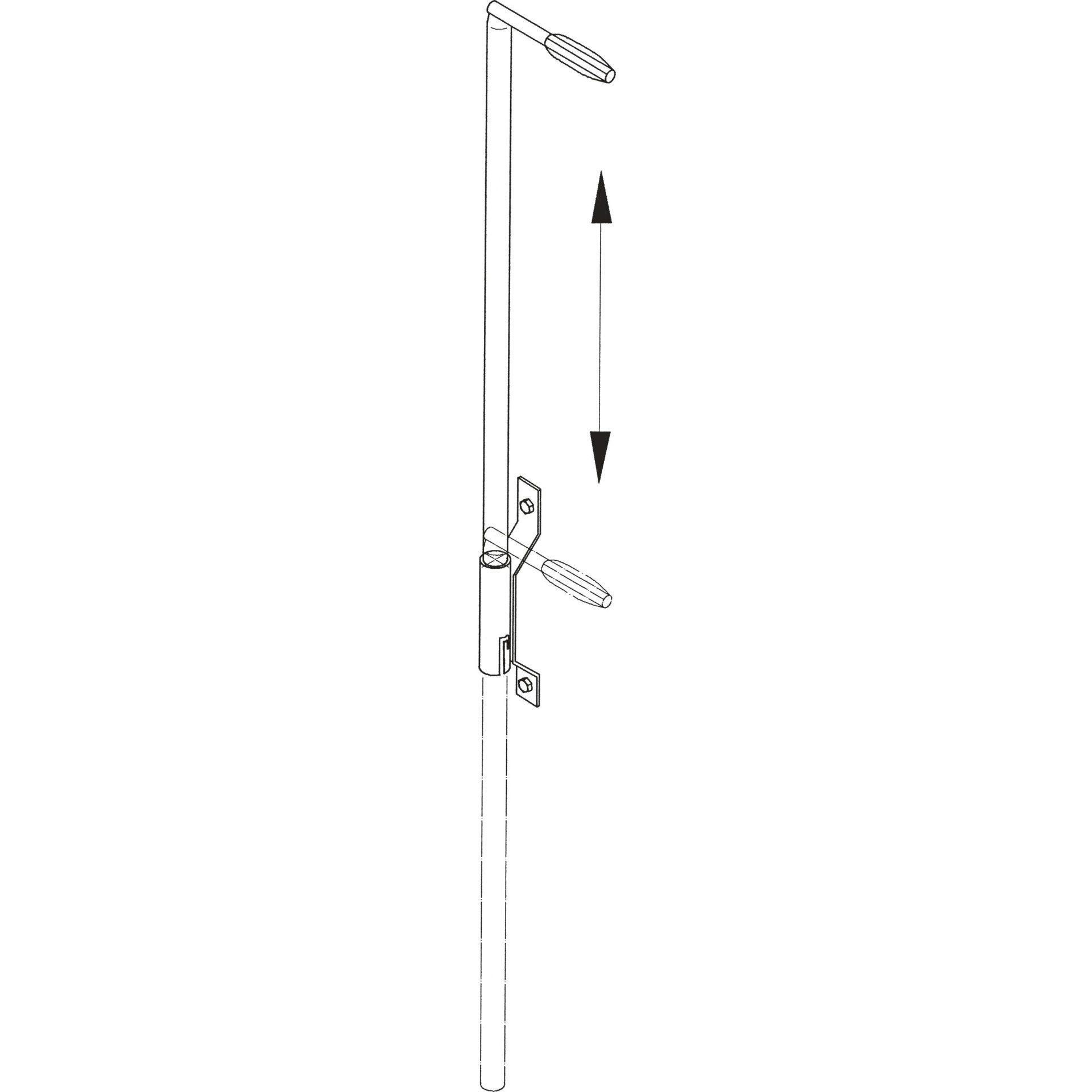 Einstiegshilfe 1.600 mm, Stahl verzinkt