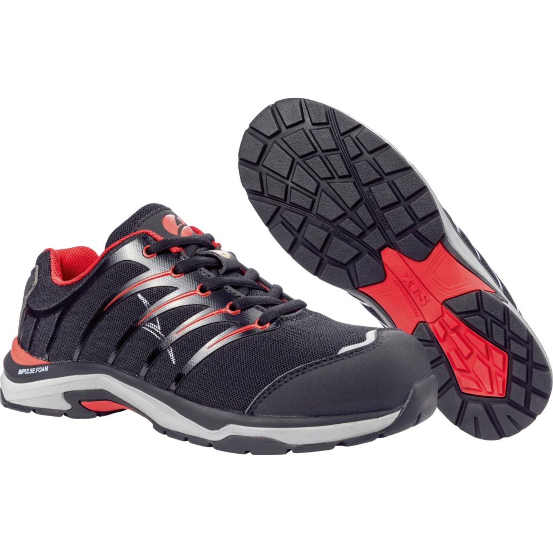 Damen-Sicherheitshalbschuh 645210 TWIST RED, S1P ESD HRO SRC