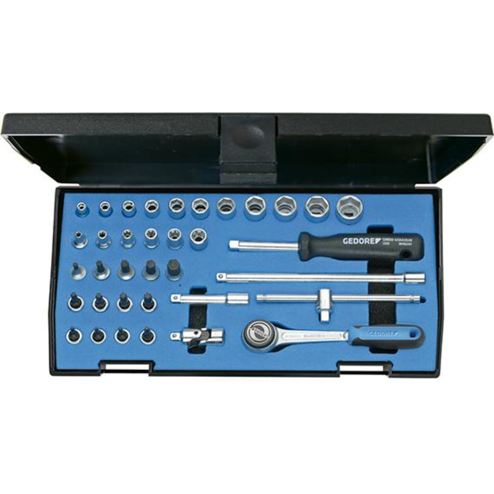 Steckschlüssel-Garnitur 1/4" 20ITU-3 36-teilig Gedore