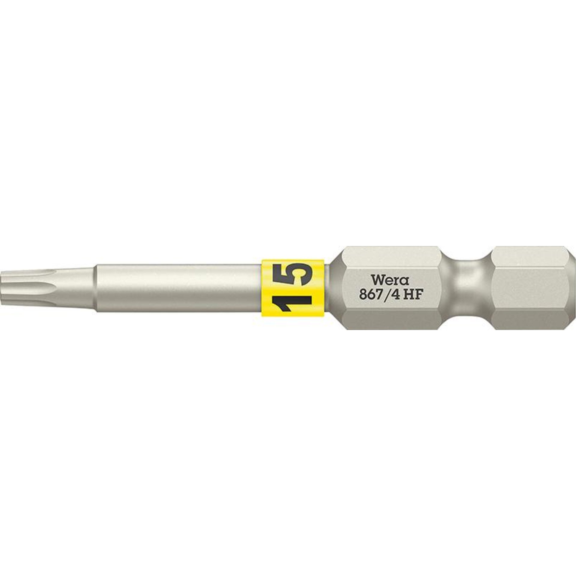 Bit zähhart 1/4" DIN 3126 E6,3 T15x50mm Haltefunktion Wera