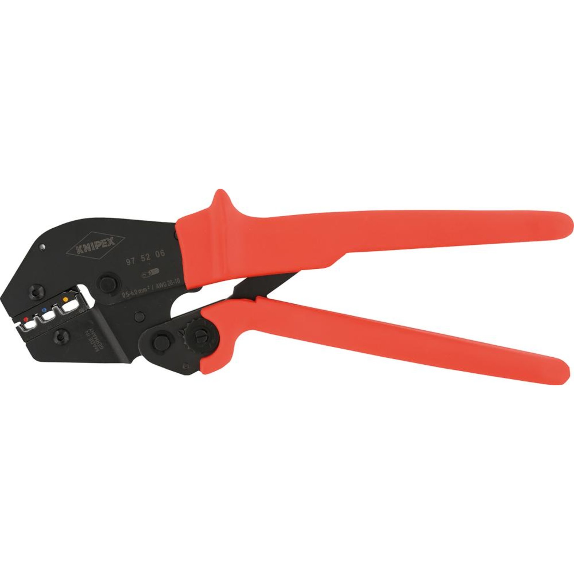 Crimp-Hebelzange 0,5-6qmm isoliert KNIPEX