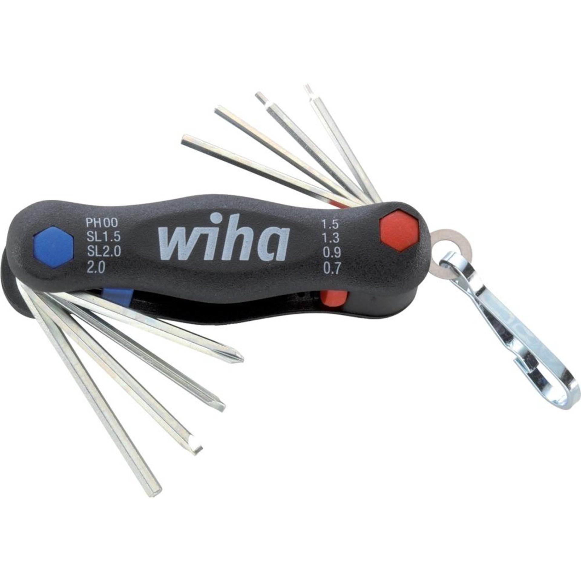 Handklapphalter 8-teilig gemischt Mini-PocketStar Wiha