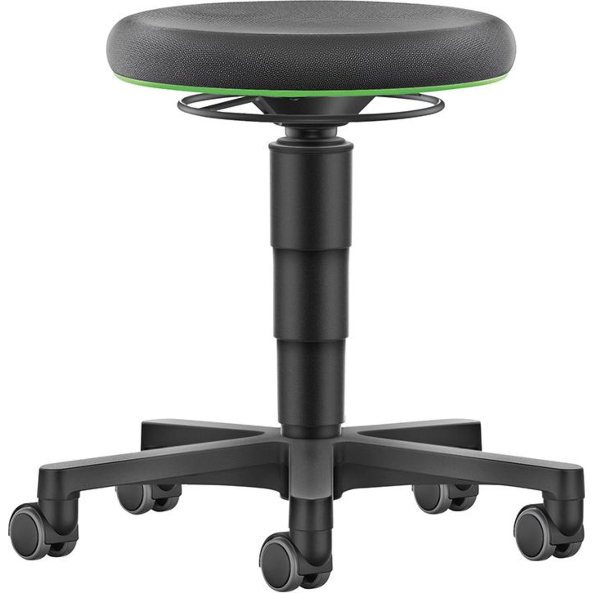 Drehhocker Supertect Sitzhöhe 450 - 650 mm mit Rollen