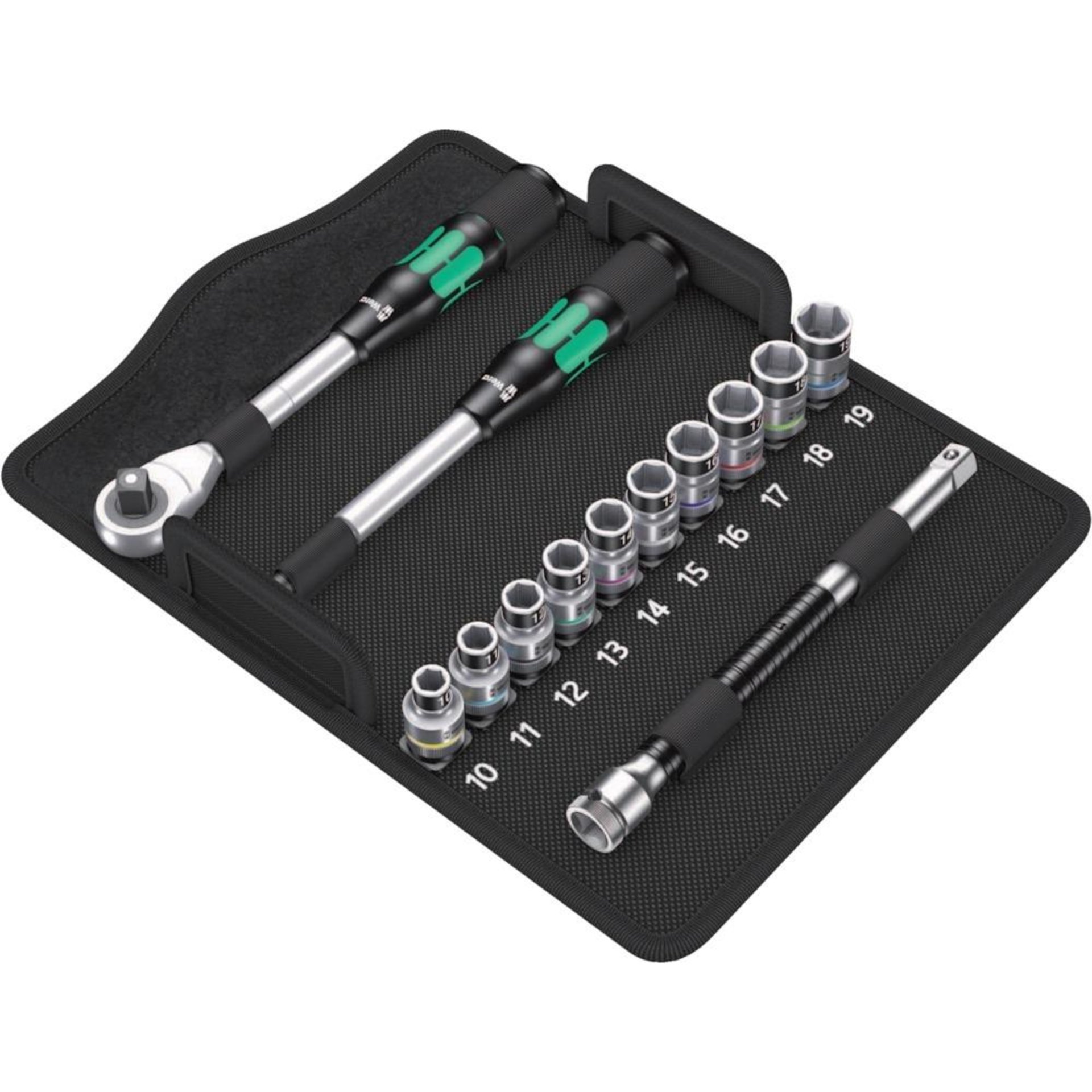 Steckschlüssel-Garnitur 1/2" ZYKLOP Hybrid 13-teilig Wera