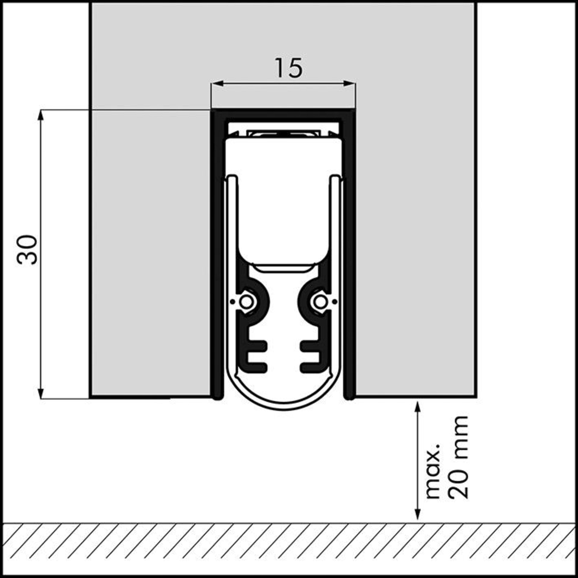 Automatische Türbodendichtung EllenMatic Soundproof