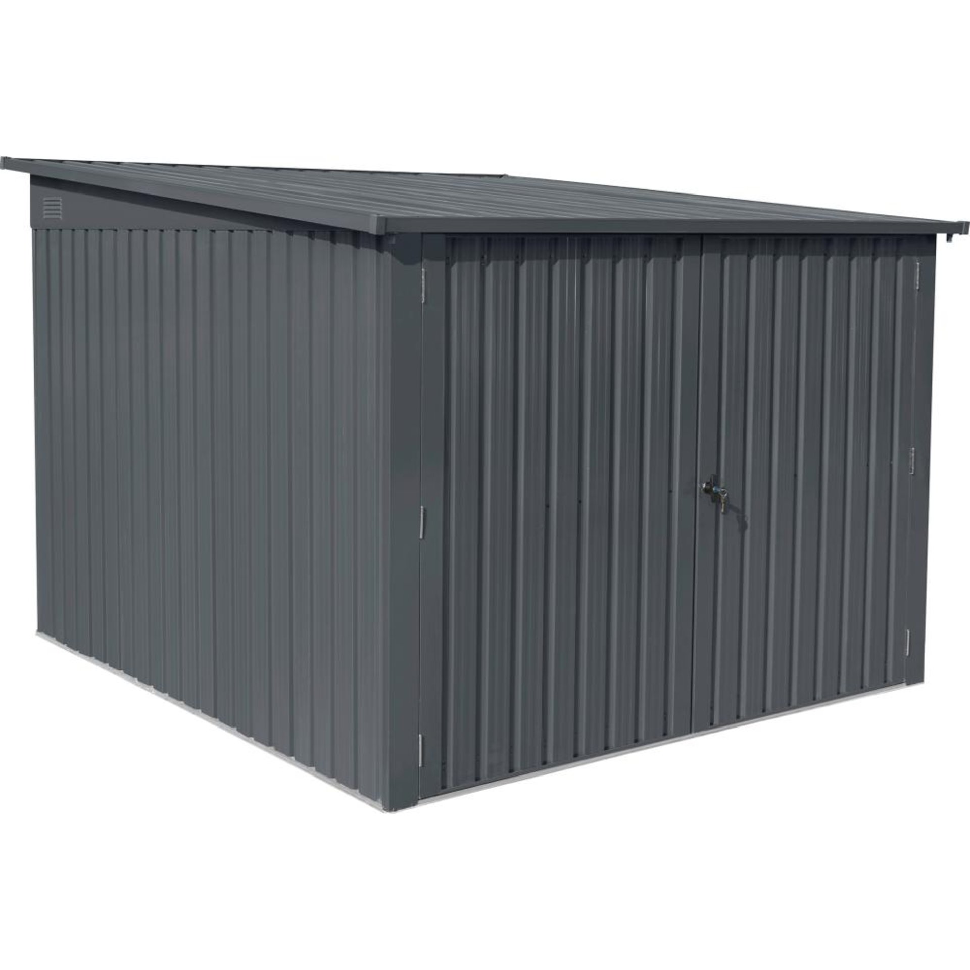Fahrradgarage Vario 2170 x 2360 x 145/165 cm anthrazit Beschaffungsartikel