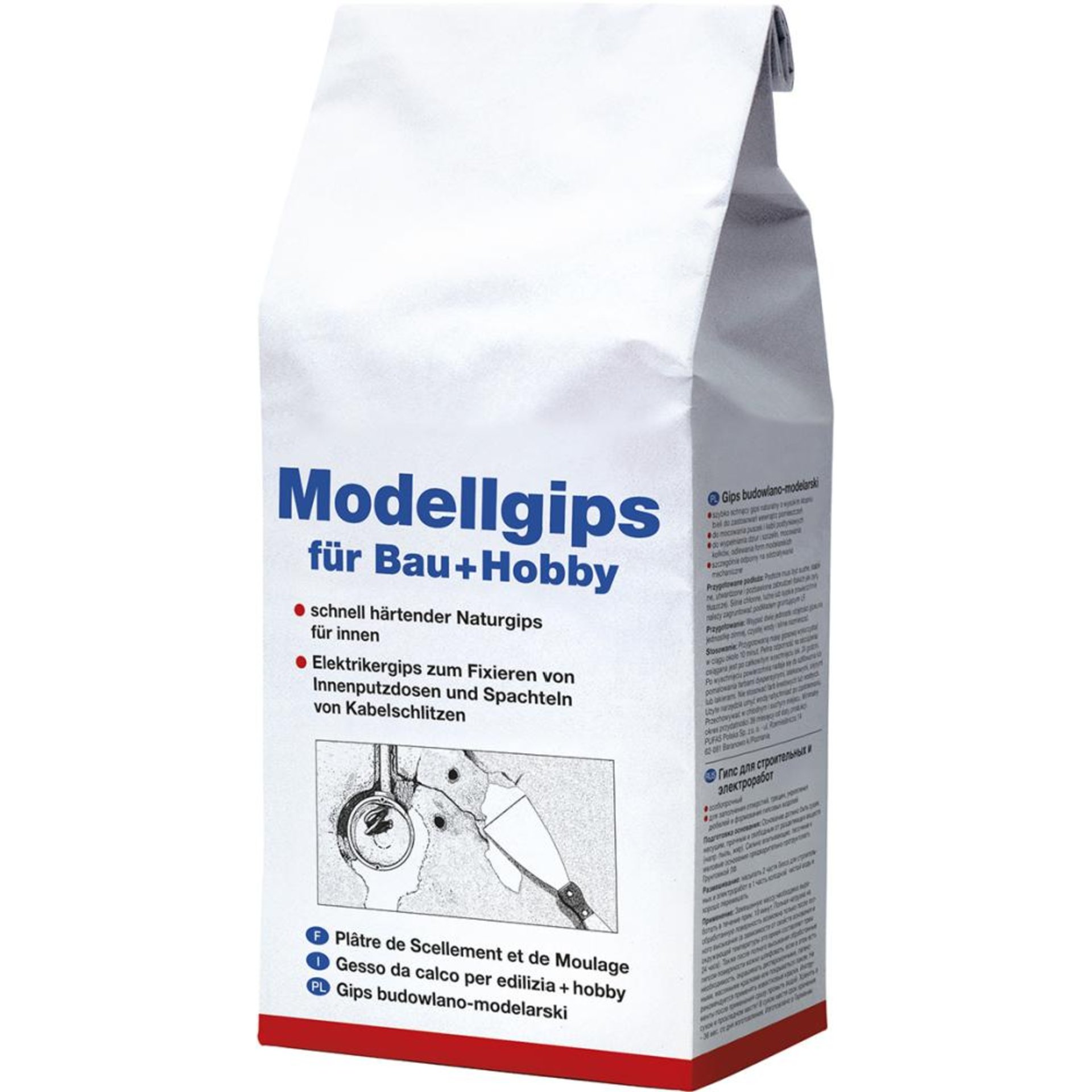 Modellgips für Bau + Hobby