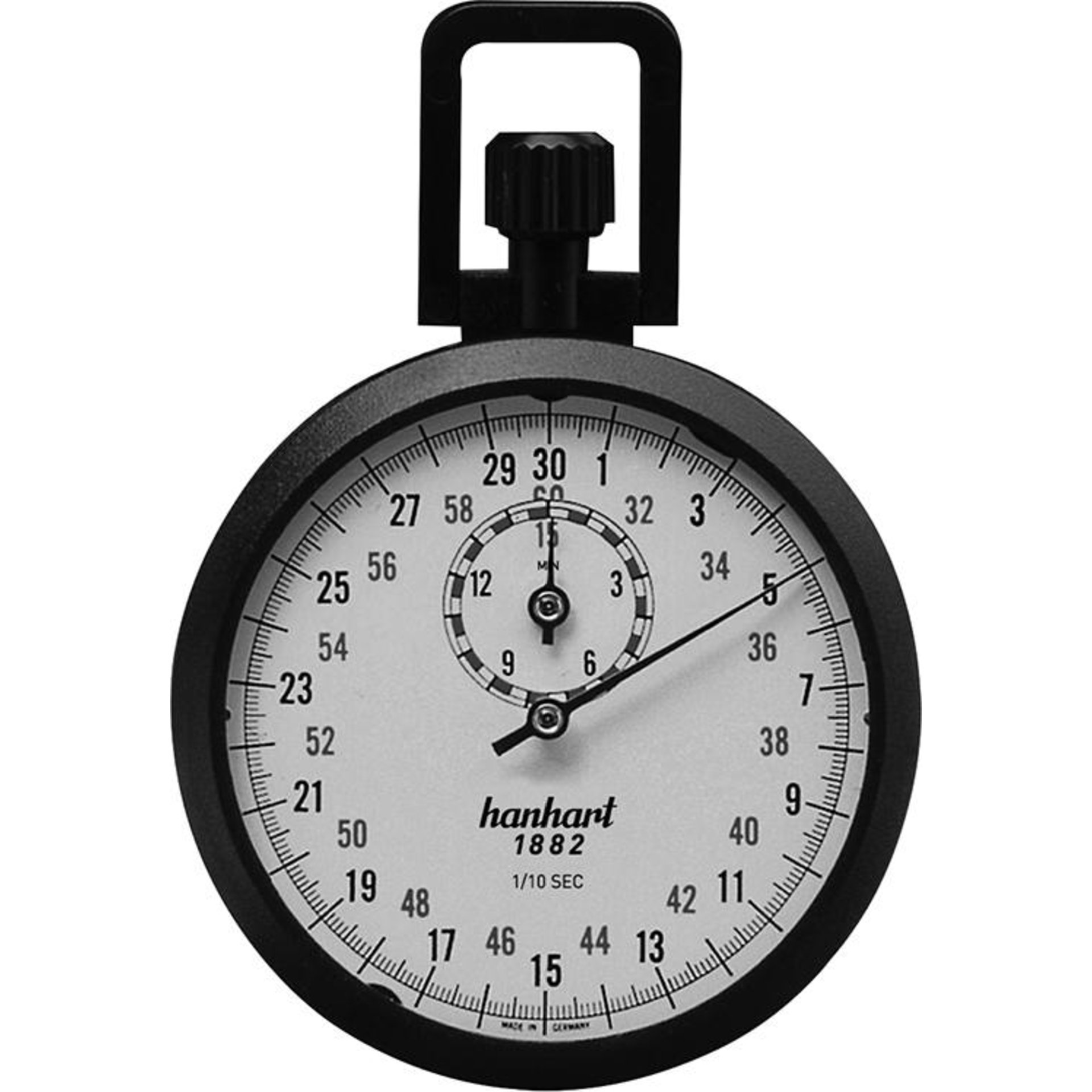 Präzisions-Kronen-Stopper1/10-Sek. 15Min. HANHART