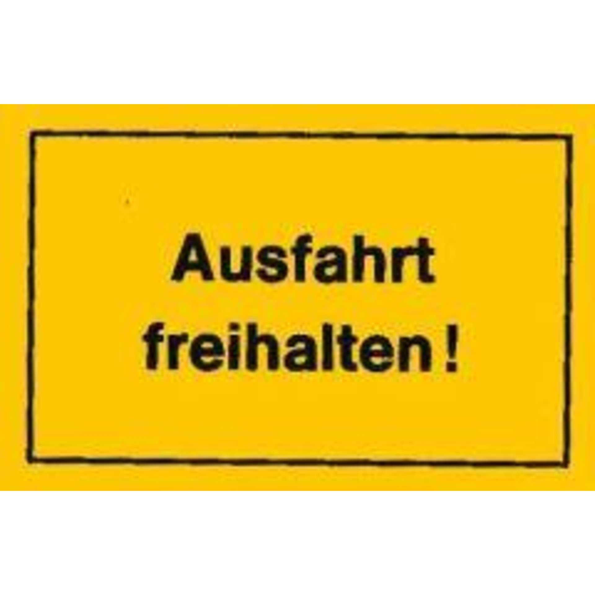 Verbotsschild 250x150mm Ausfahrt freihalten