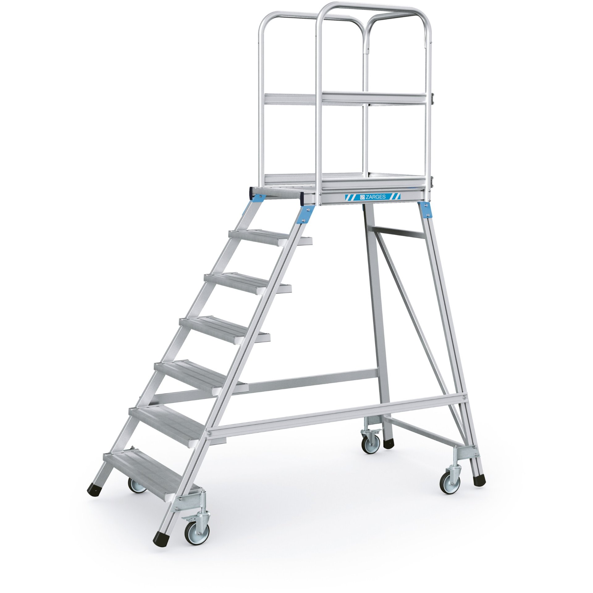 Podesttreppe, einseitig 7 Stufen