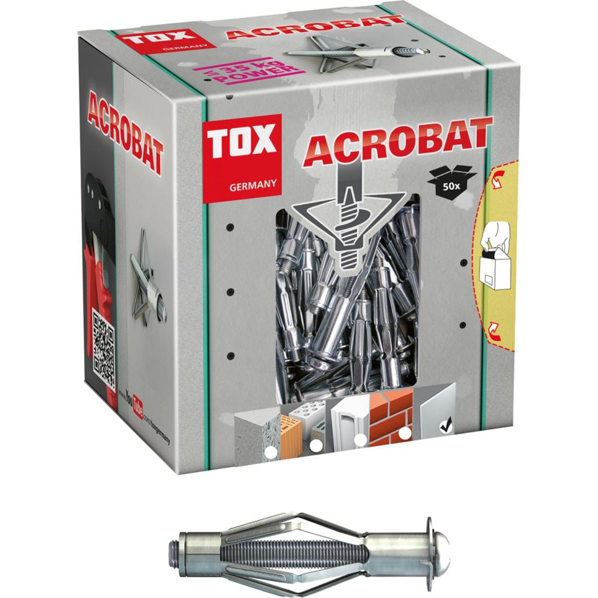 TOX Metall-Hohlraumdübel Acrobat