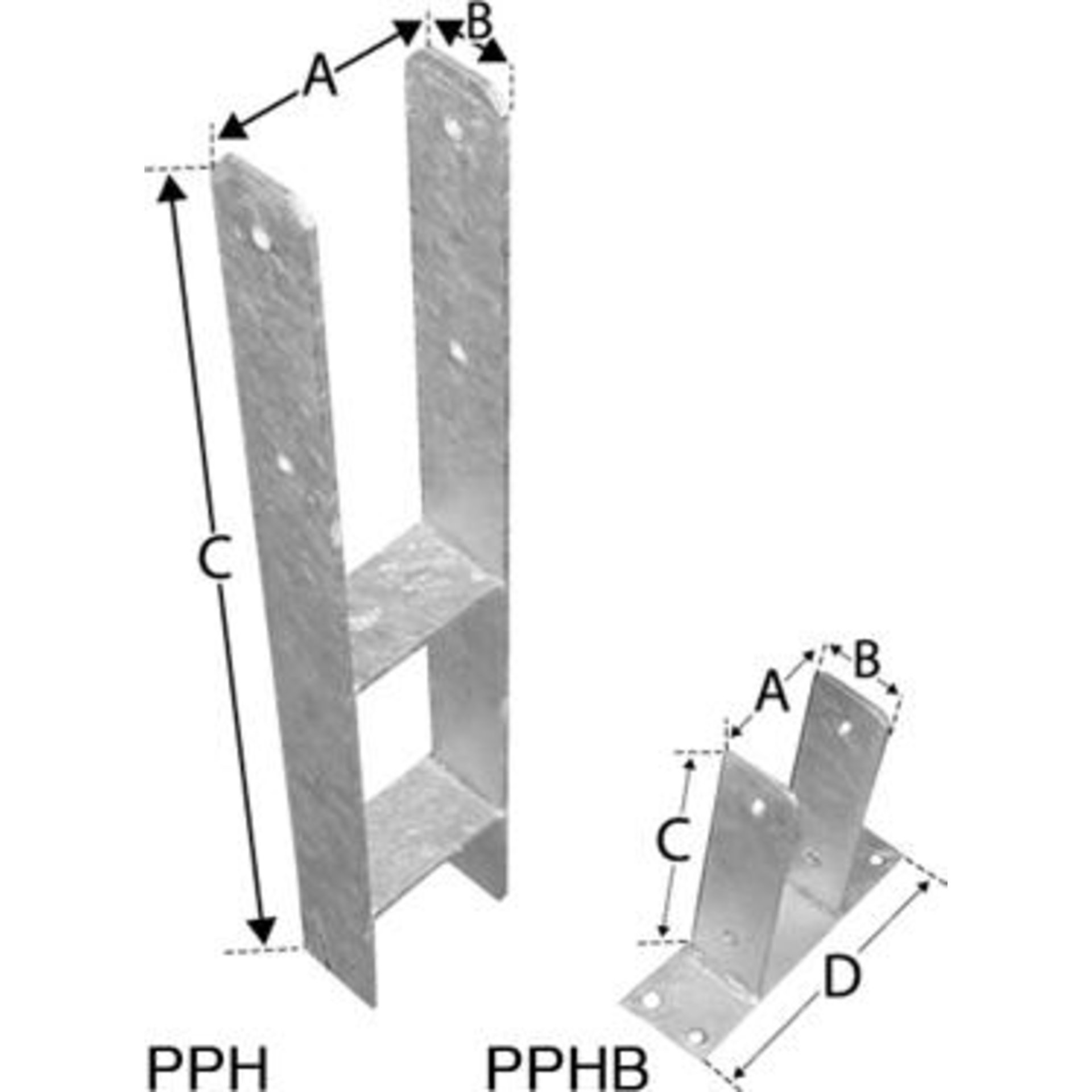Pfostenanker PPH und PPHB