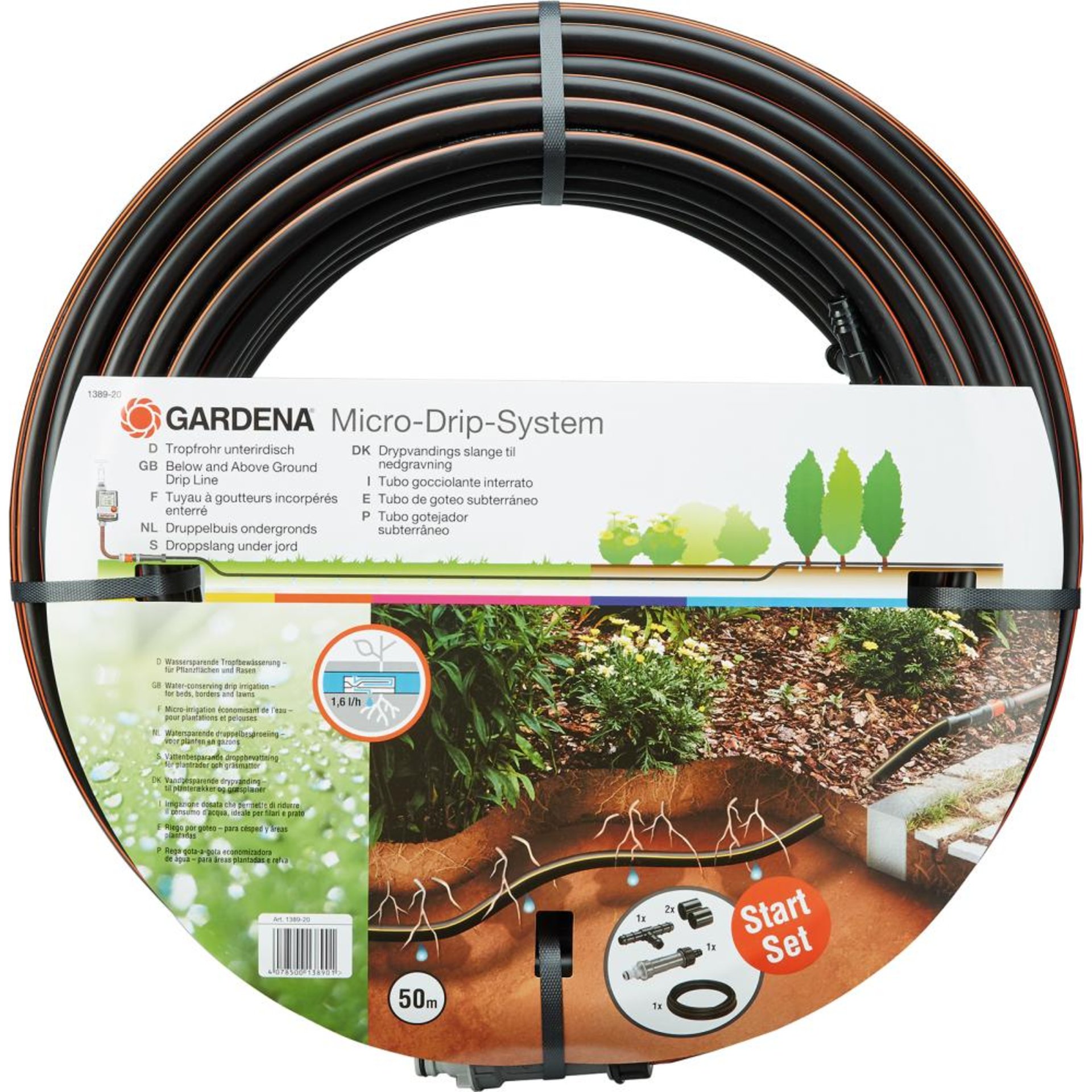 Tropfrohr unterirdisch Startset Gardena