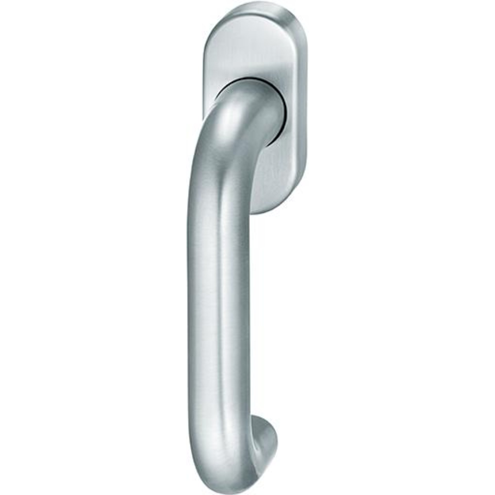 Fenstergriff,oval,Edelst.34 1070, Stift 24-38mm