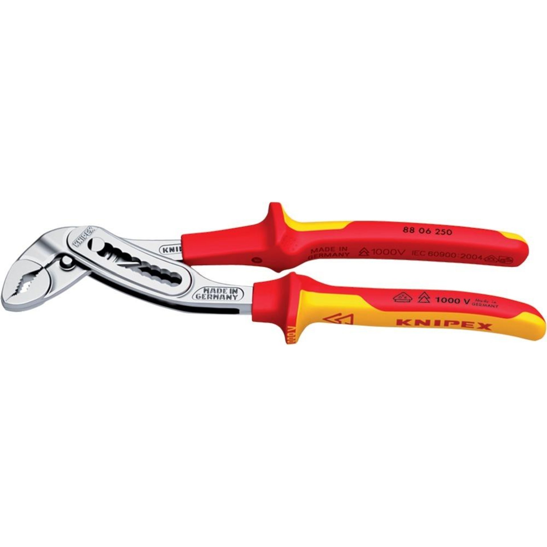 Wasserpumpenzange Alligator mit Mehrkomponenten-Griffen VDE 250mm KNIPEX
