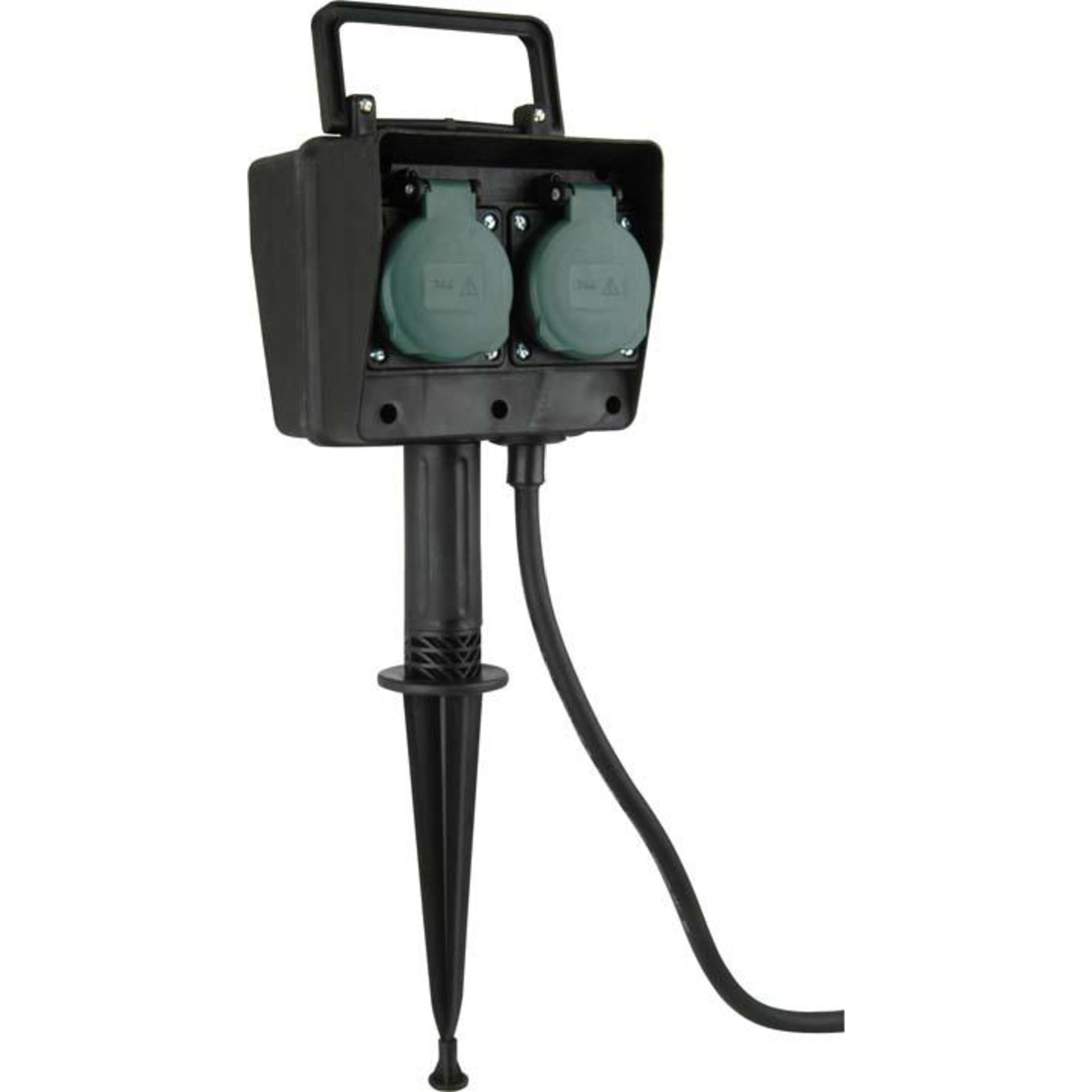 Garten-Steckdose-Erdspieß4-fach, IP44