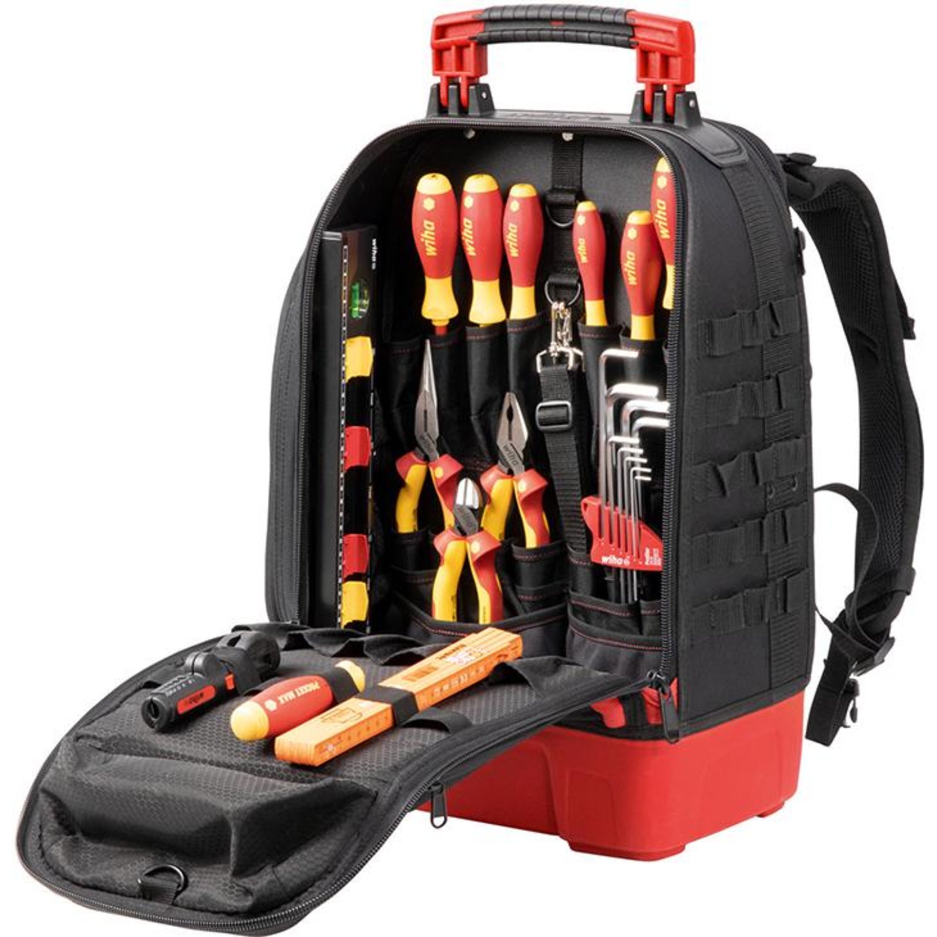 Werkzeugsortiment Elektriker 27-teilig im Rucksack Wiha