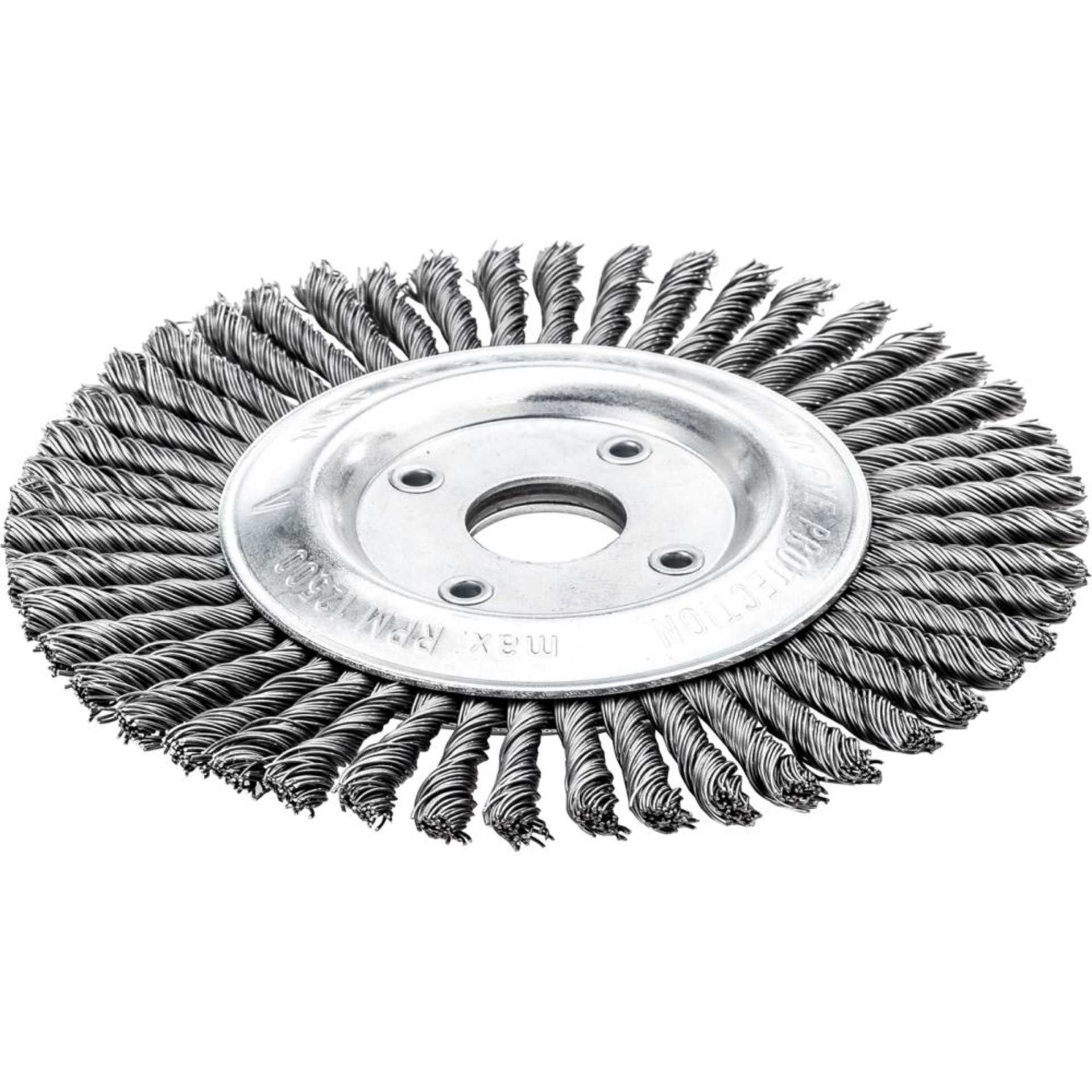 Pipelinebürste Stahldraht115x6mm gezopft 0,5mm Lessmann