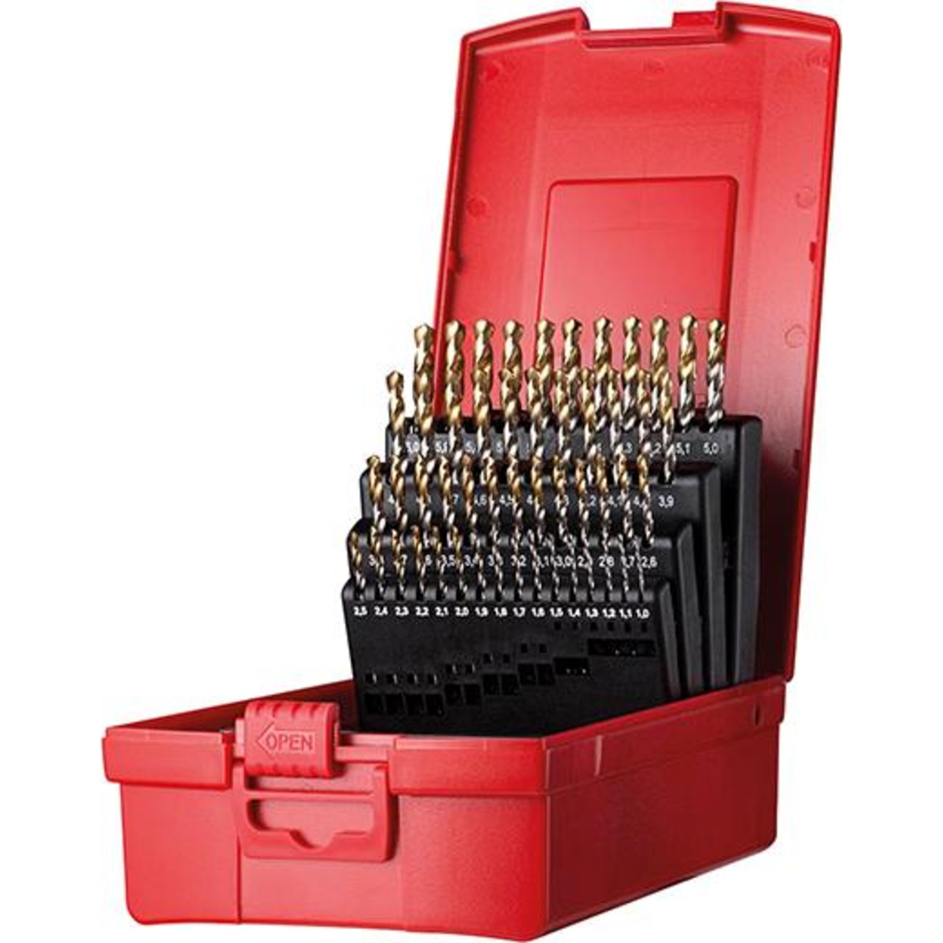 Spiralbohrer Set 1-6mm x0,1 in A002 in Box 118G Typ N 4xD 51tlg. Tin Tip A095202 Dormer