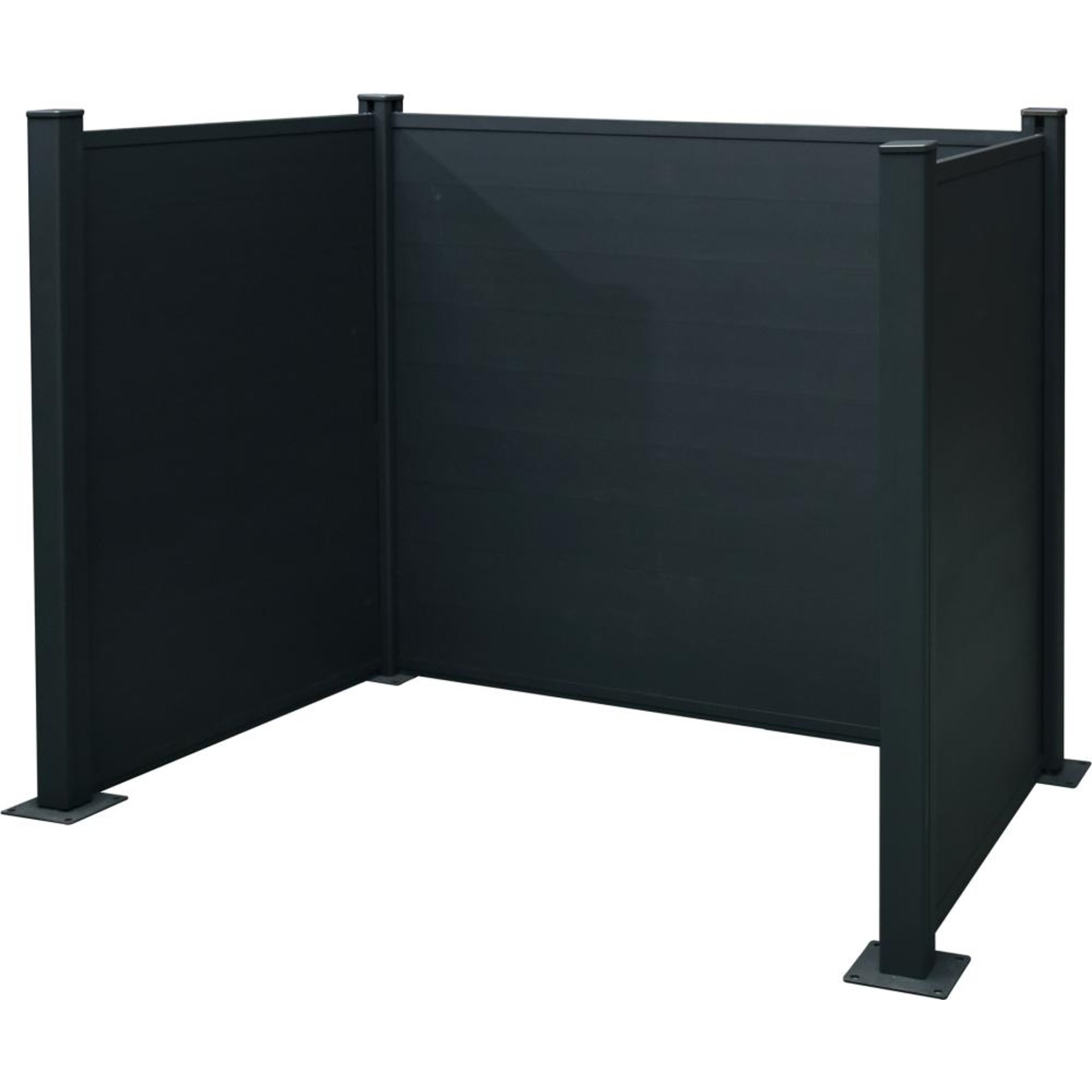 Mülltonnen-Einfassung, Aluminium