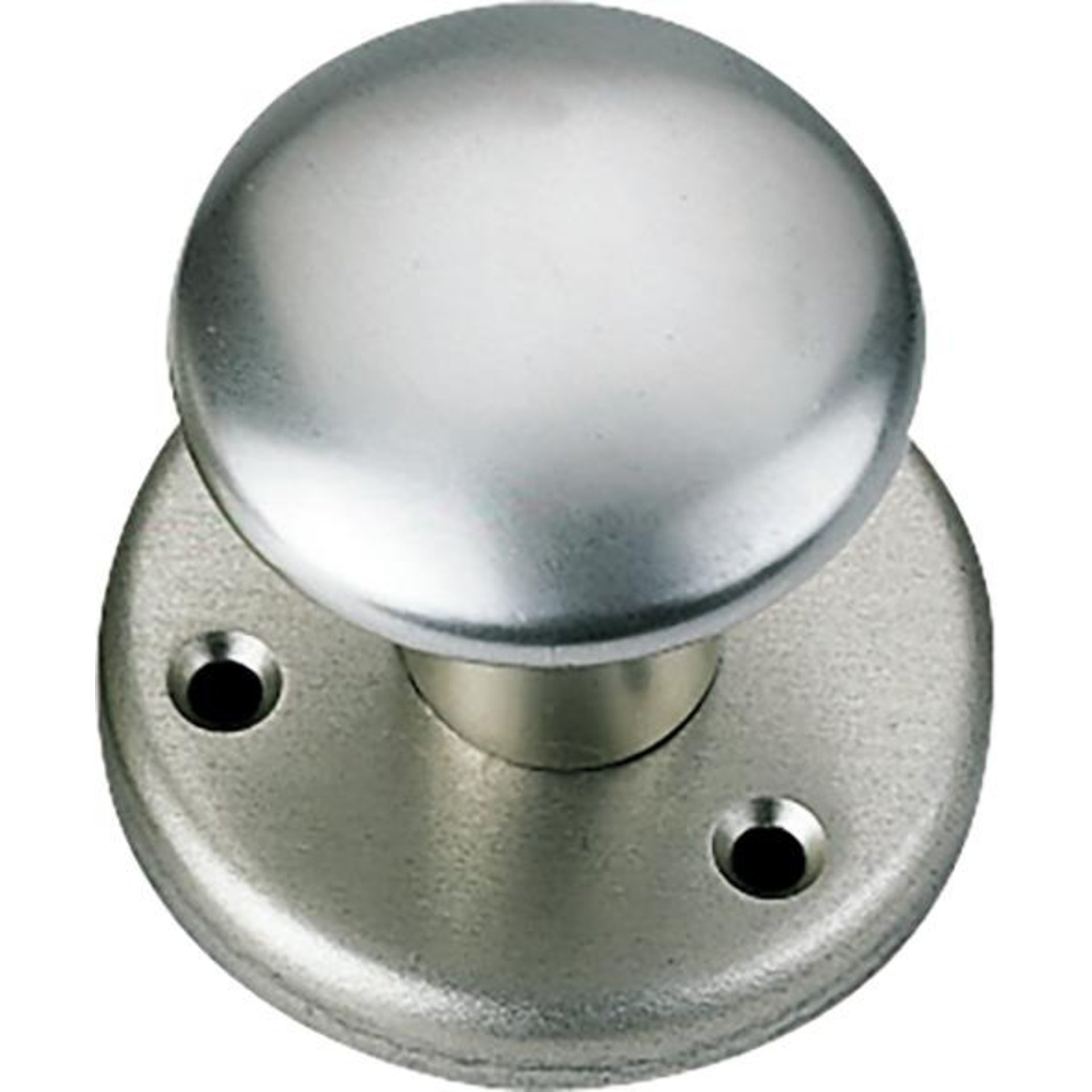 Türknopf auf Rosette F2 50mm Pilzknopf