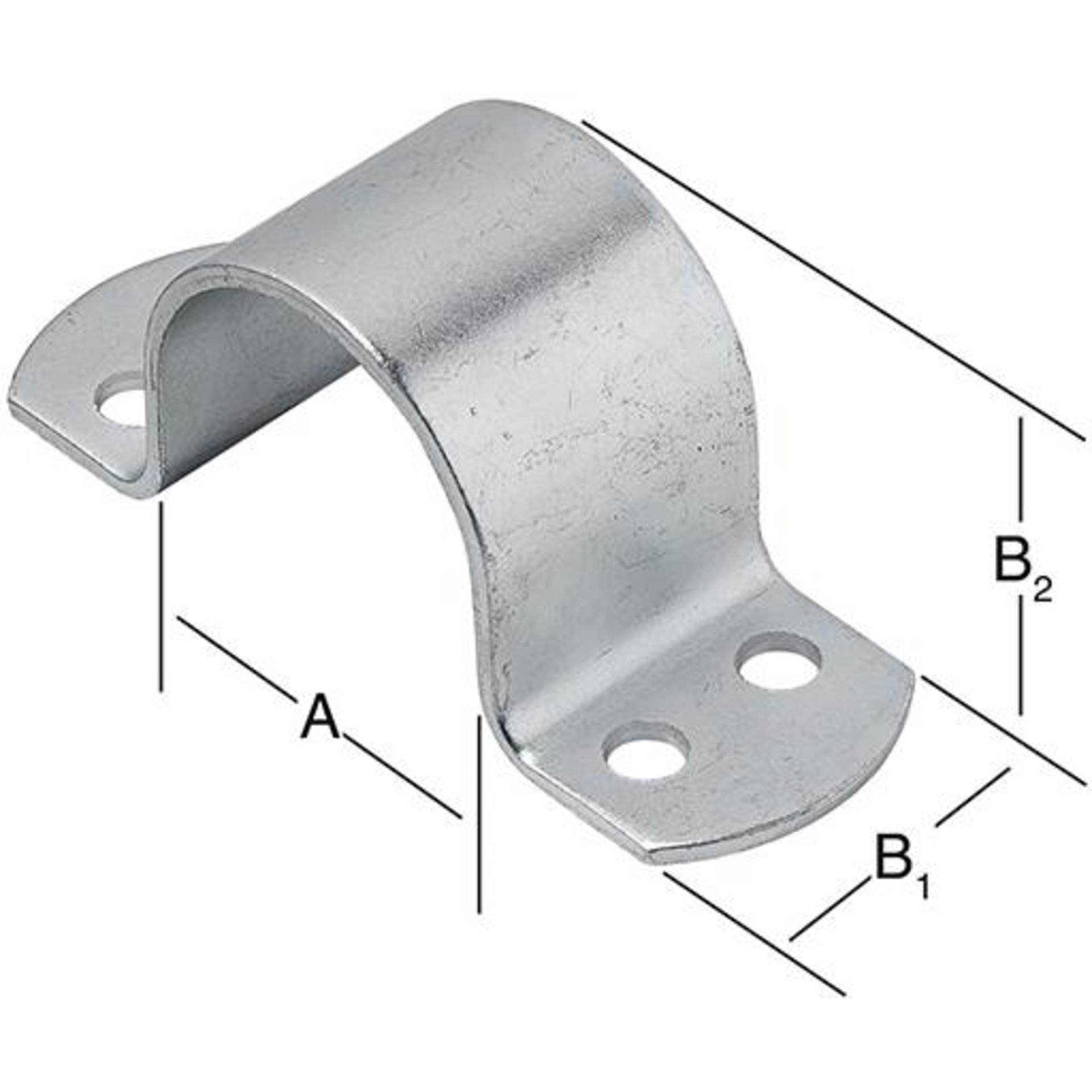 Rohrschelle 61x40x55mm verz.